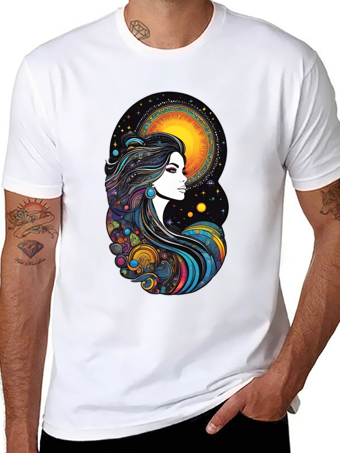 Celestial Woman Graphic T-Shirt