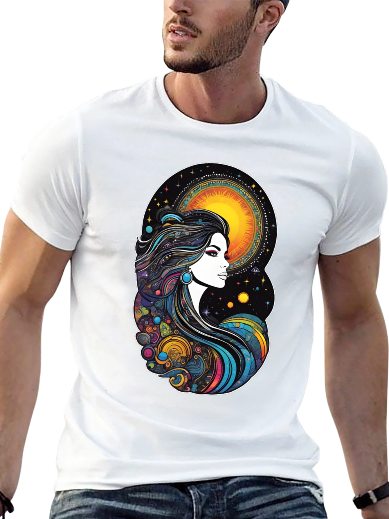 Celestial Woman Graphic T-Shirt