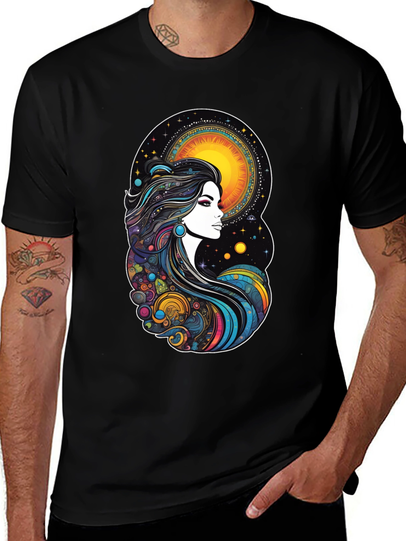 Celestial Woman Graphic T-Shirt