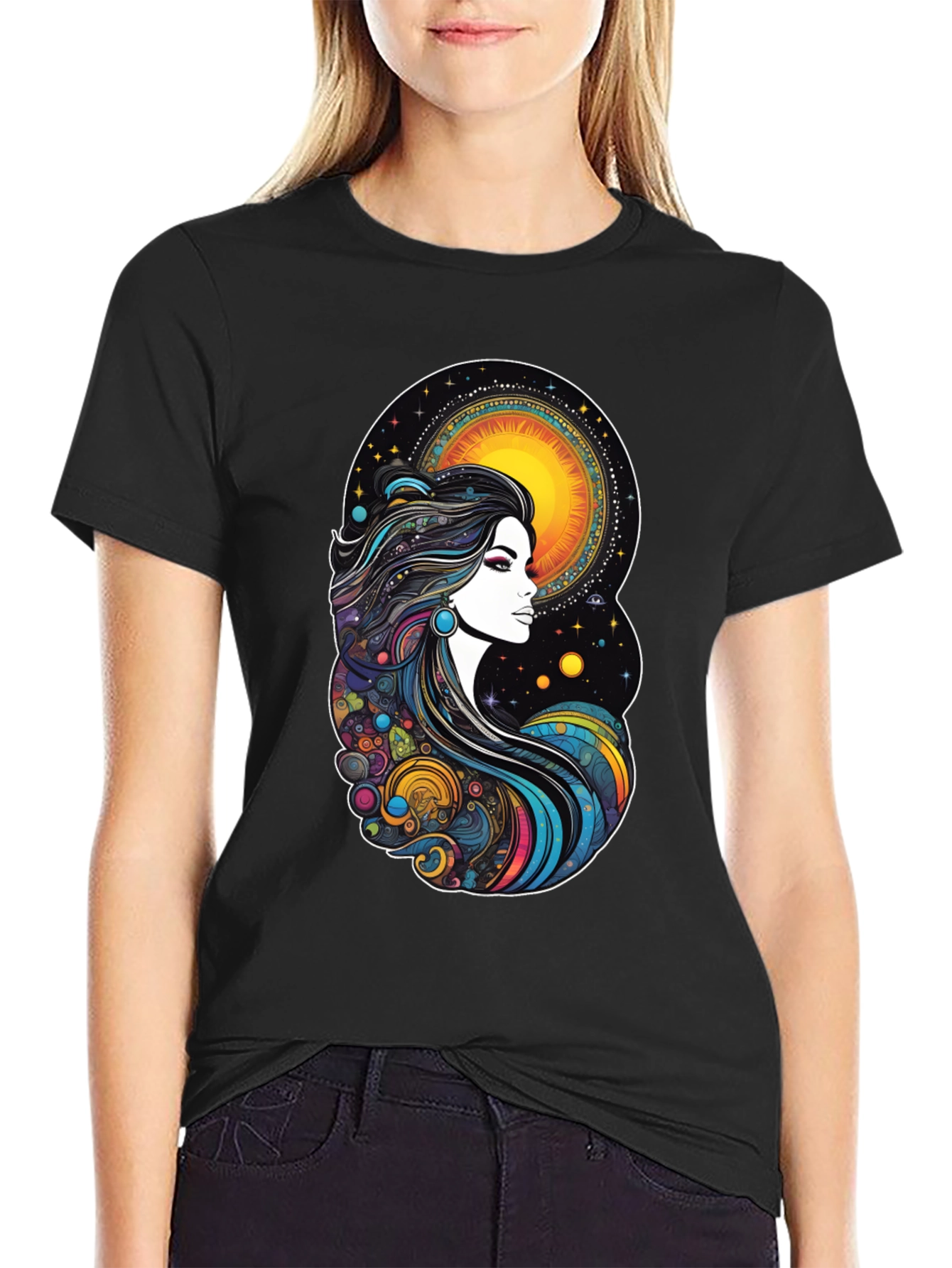 Celestial Woman Graphic T-Shirt