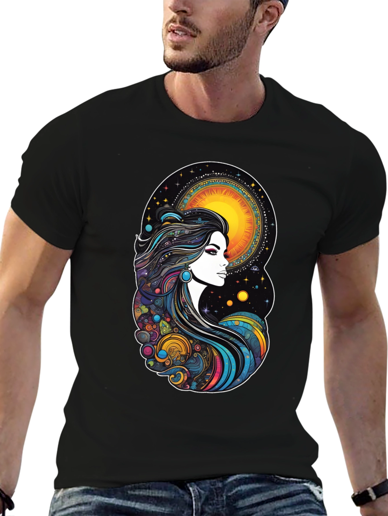 Celestial Woman Graphic T-Shirt