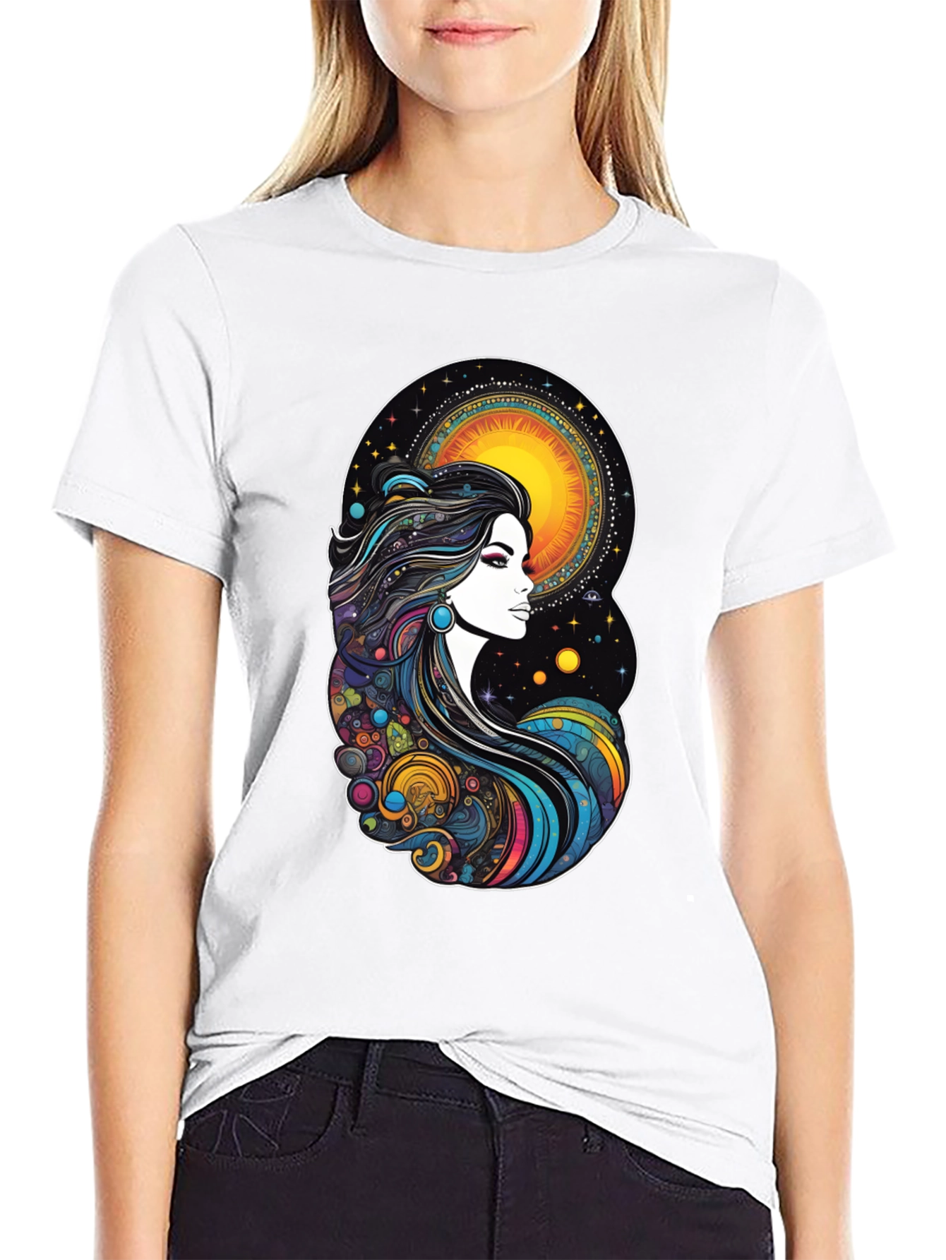 Celestial Woman Graphic T-Shirt