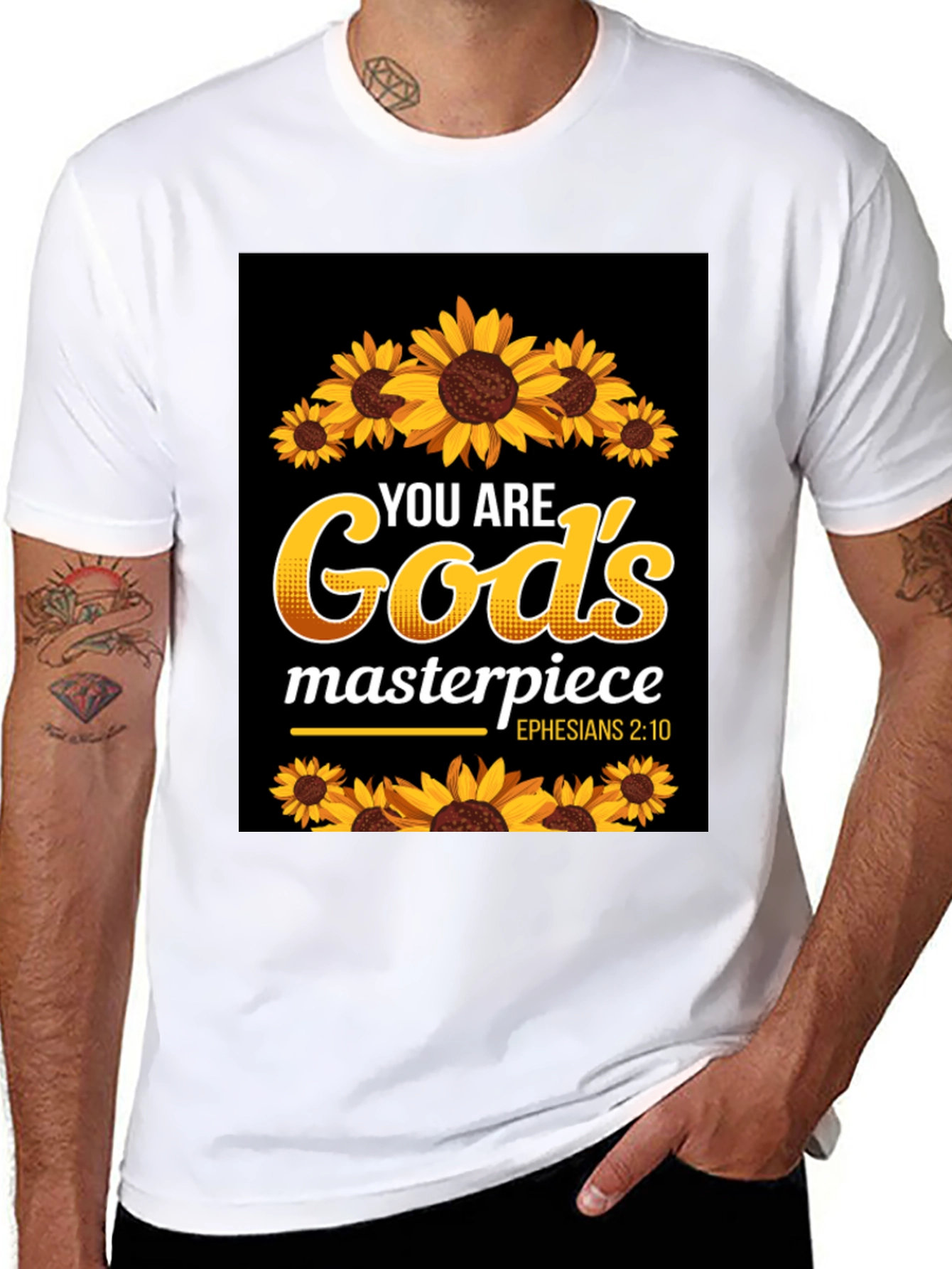 Gods Masterpiece Sunflower Christian T-Shirt