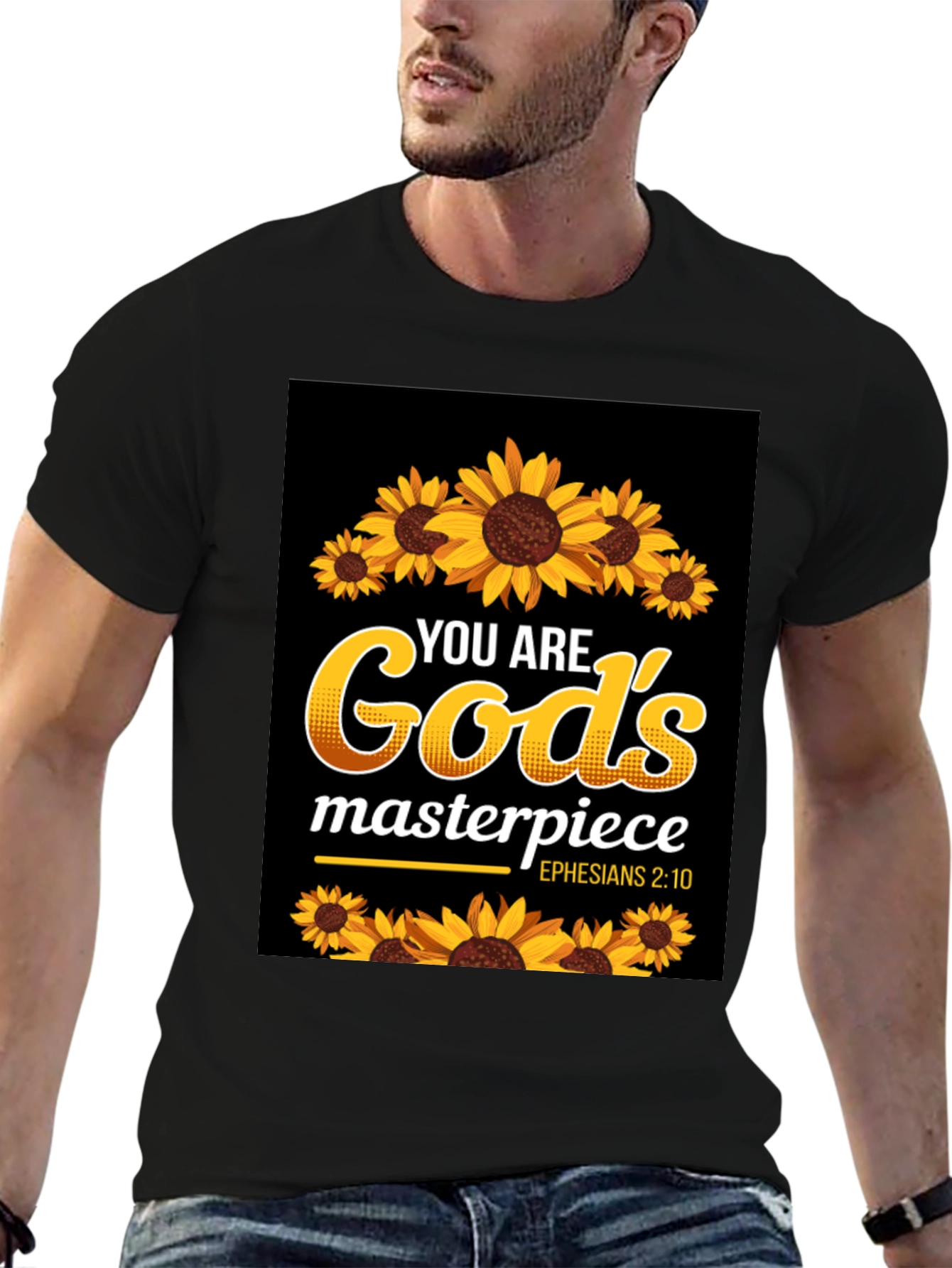 Gods Masterpiece Sunflower Christian T-Shirt