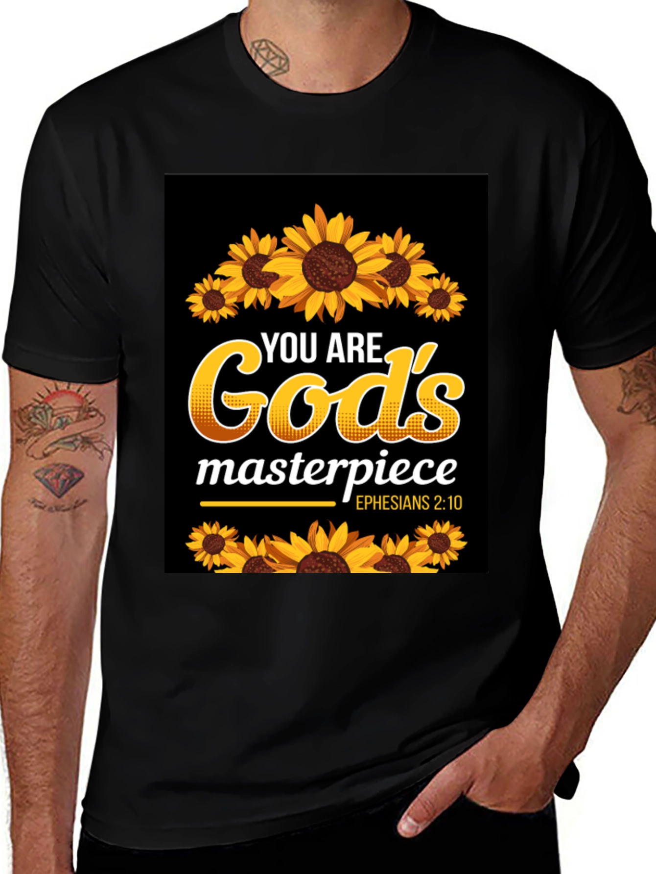 Gods Masterpiece Sunflower Christian T-Shirt