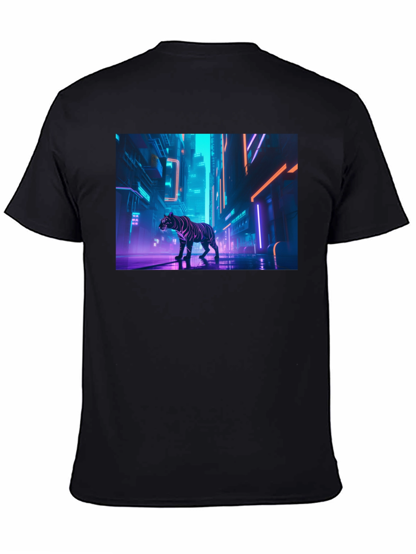 Neon Tiger Graphic Tee - Urban Style