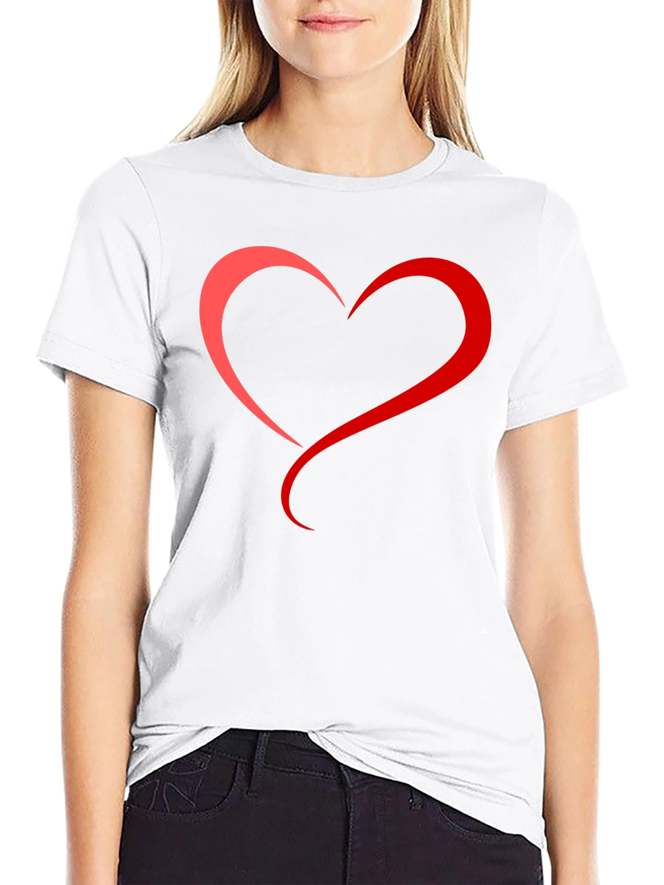 Heart Graphic Tee - Mens Black T-Shirt