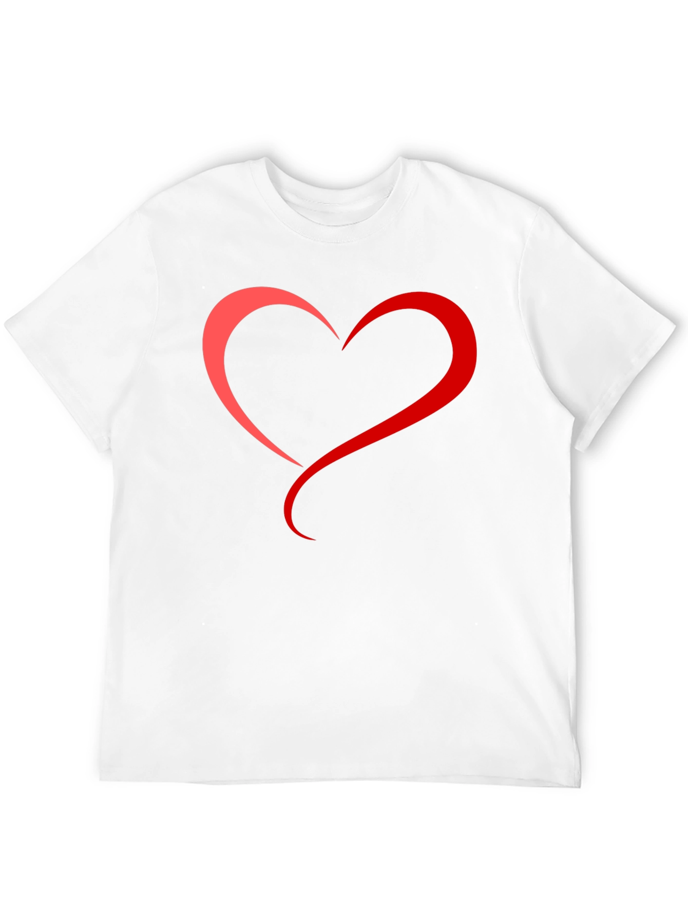 Heart Graphic Tee - Mens Black T-Shirt