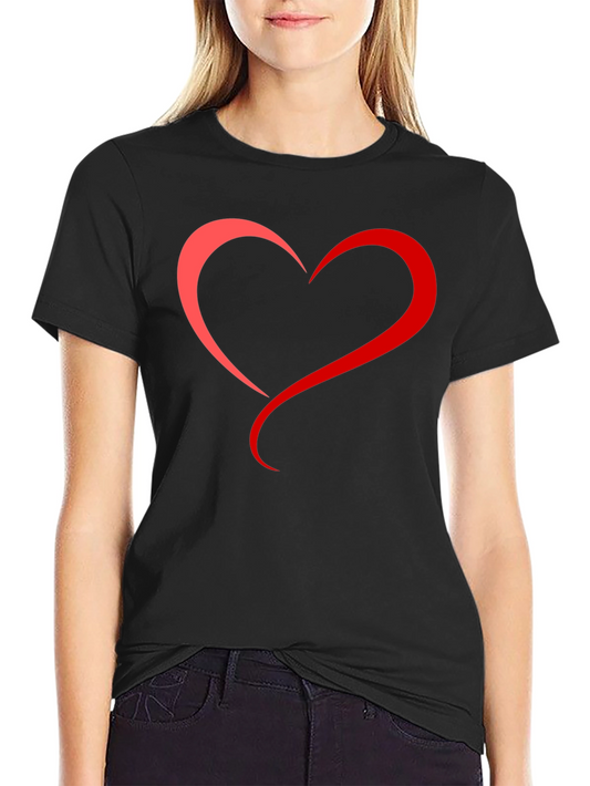 Heart Graphic Tee - Mens Black T-Shirt