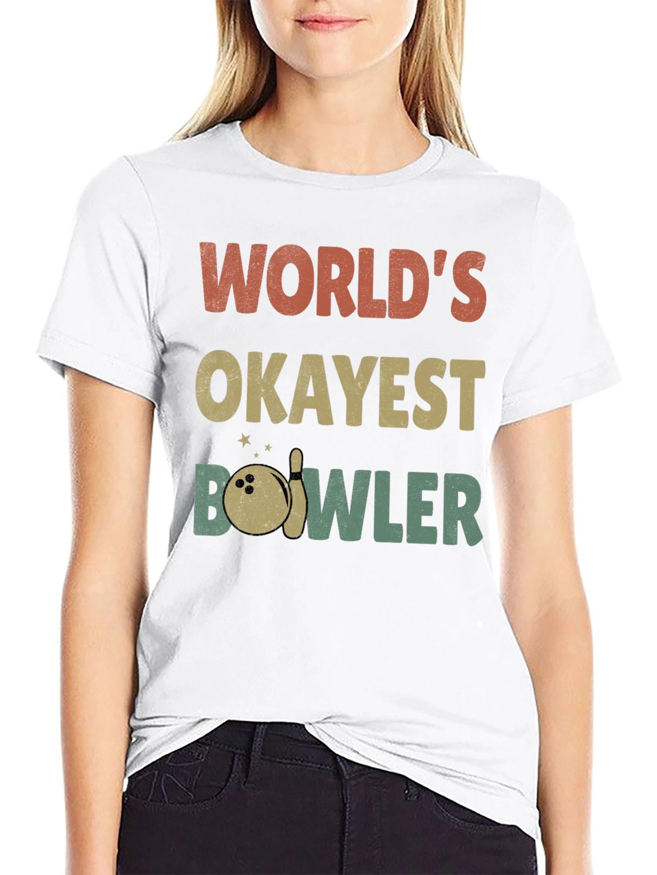 Worlds Okayest Bowler T-Shirt