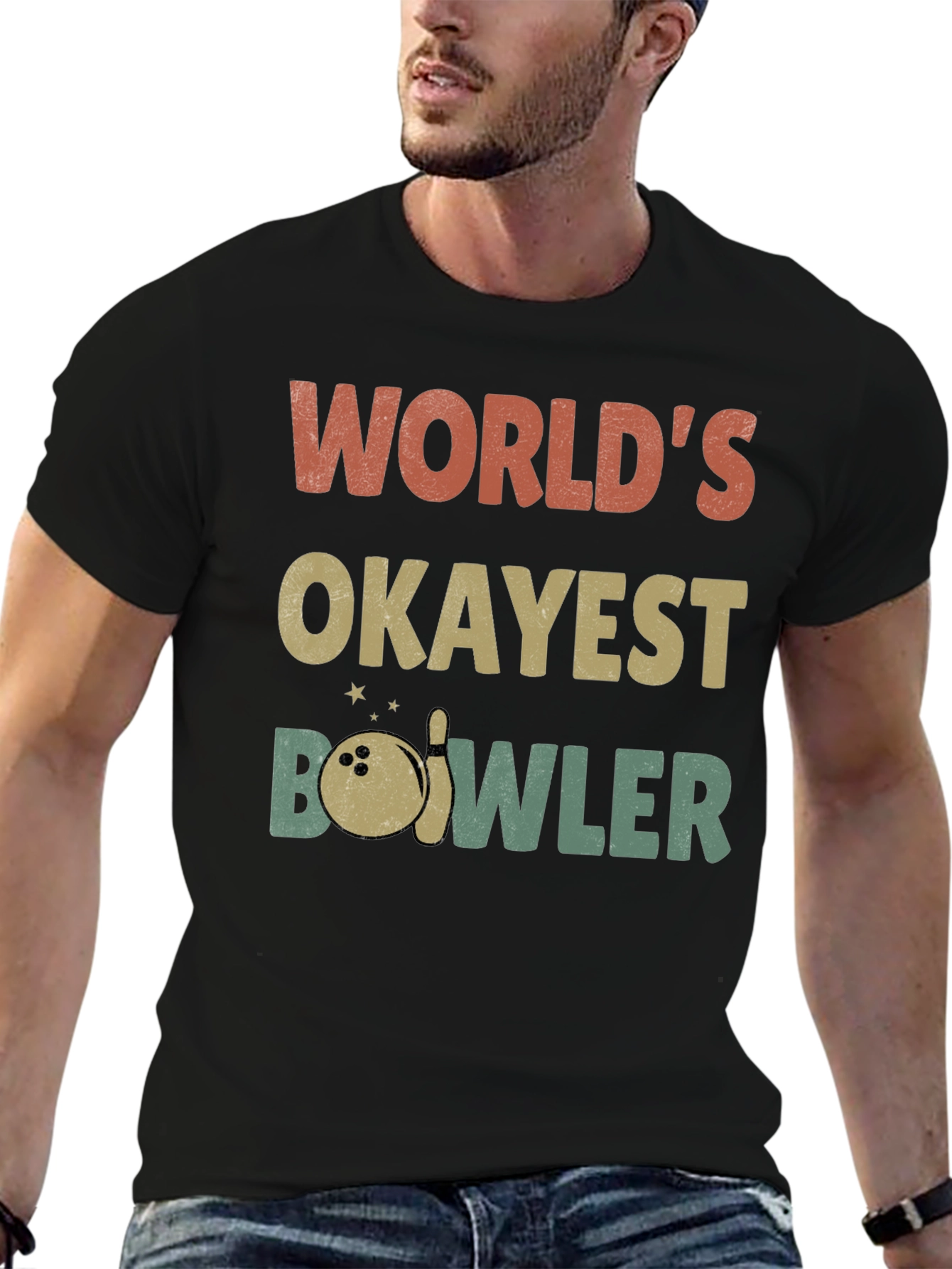 Worlds Okayest Bowler T-Shirt