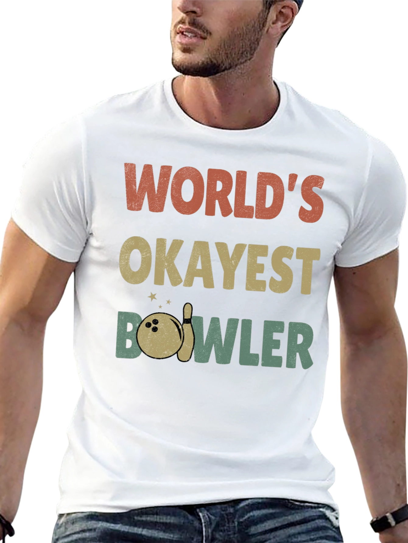 Worlds Okayest Bowler T-Shirt