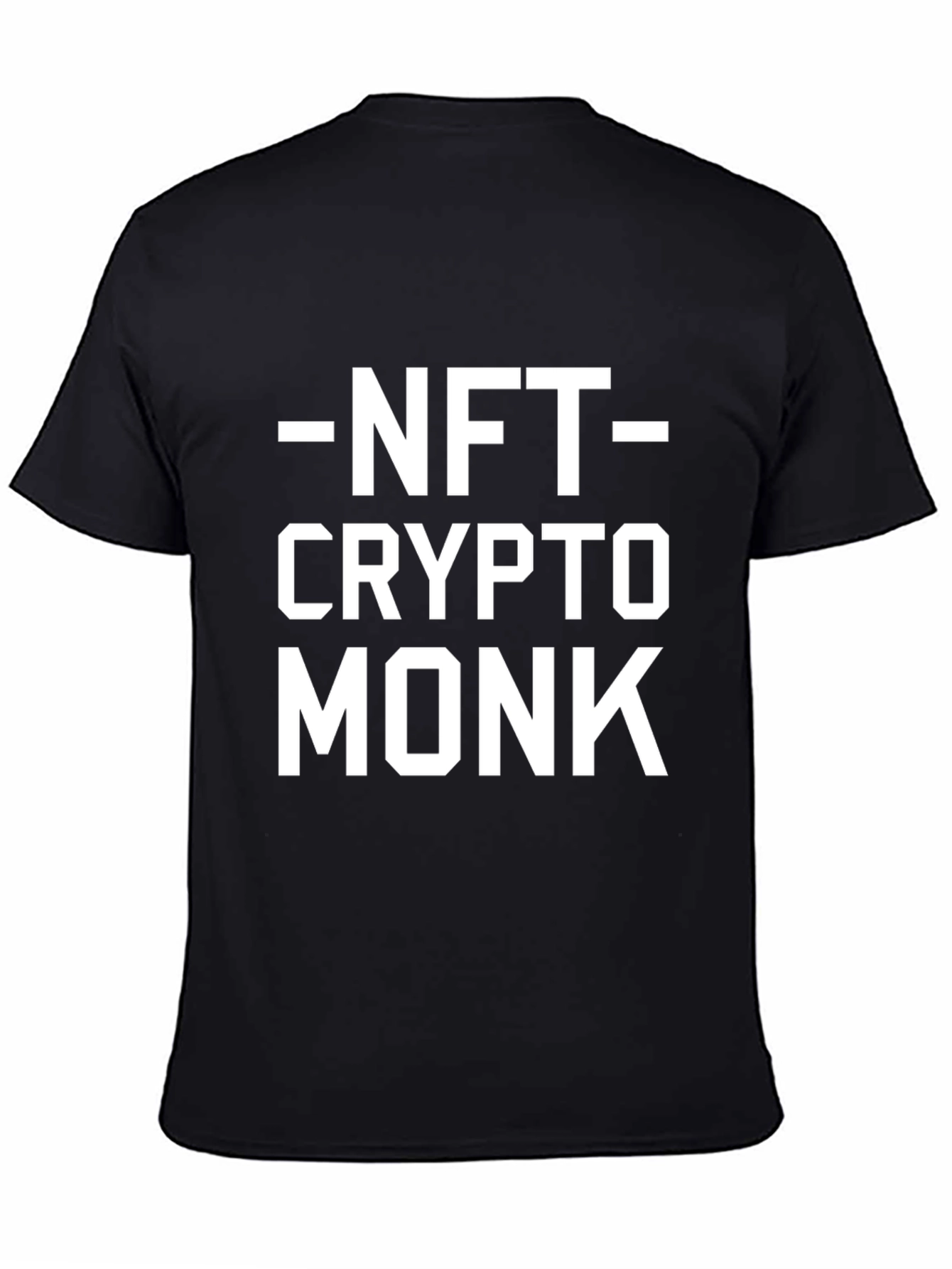 NFT Crypto Monk Black Graphic Tee