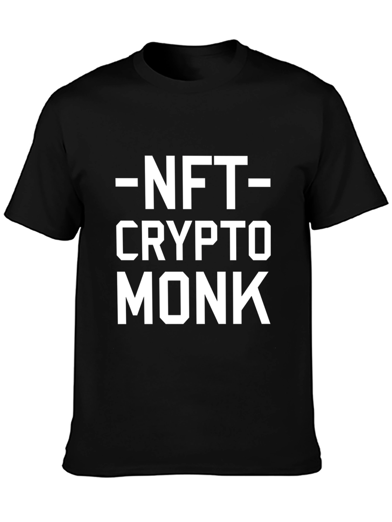 NFT Crypto Monk Black Graphic Tee