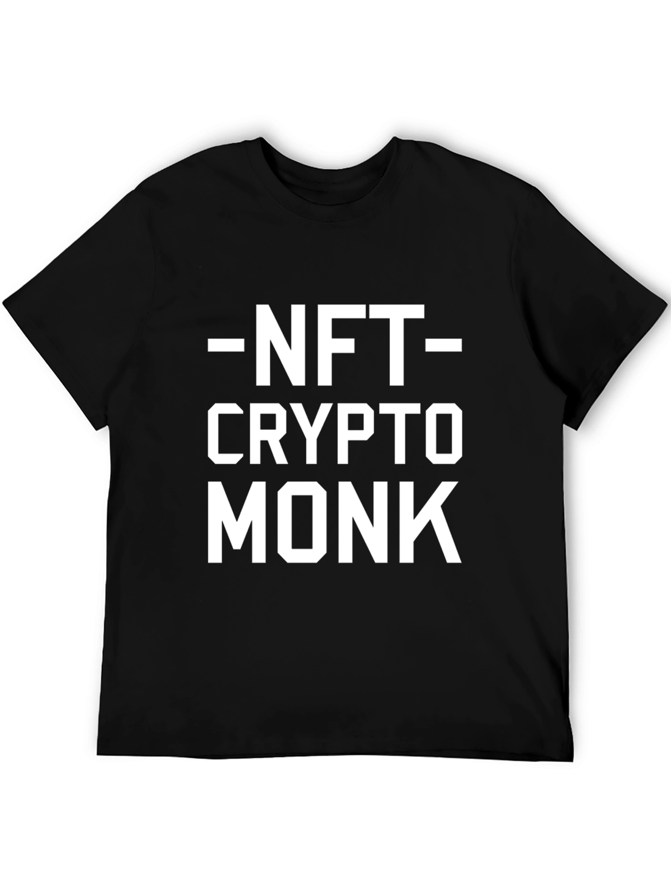 NFT Crypto Monk Black Graphic Tee