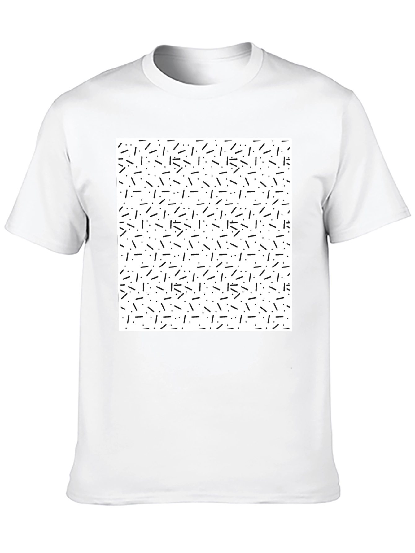 Retro Pattern Black T-Shirt