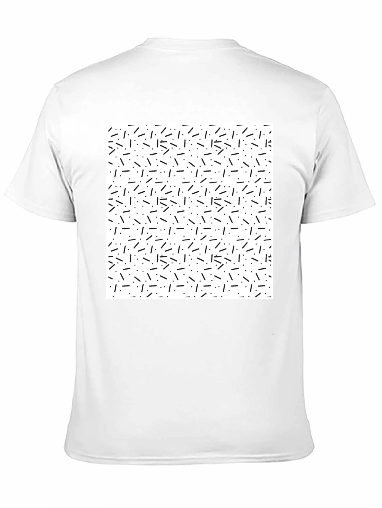 Retro Pattern Black T-Shirt