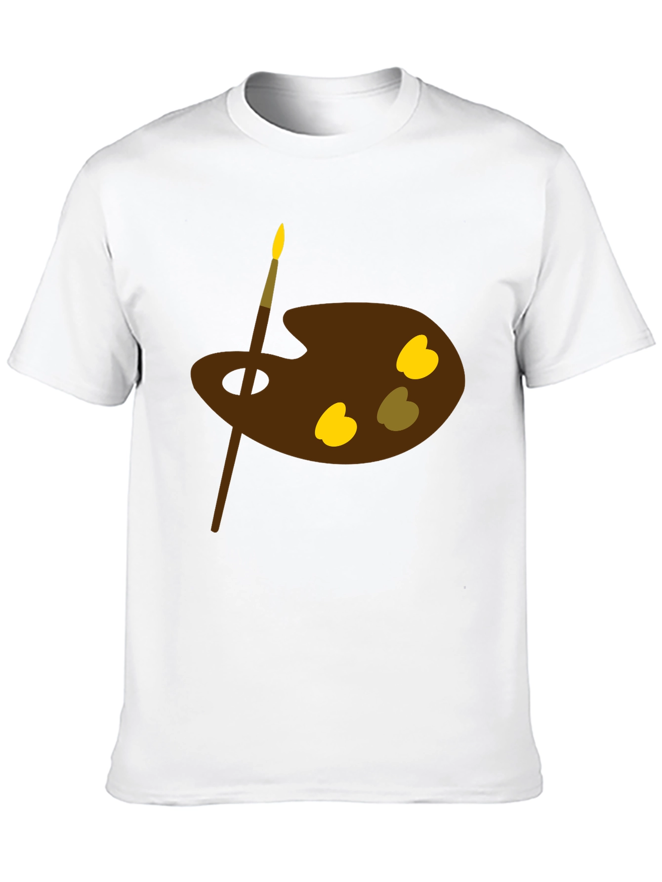 Artist Palette Graphic Tee - Classic Black Cotton Shirt