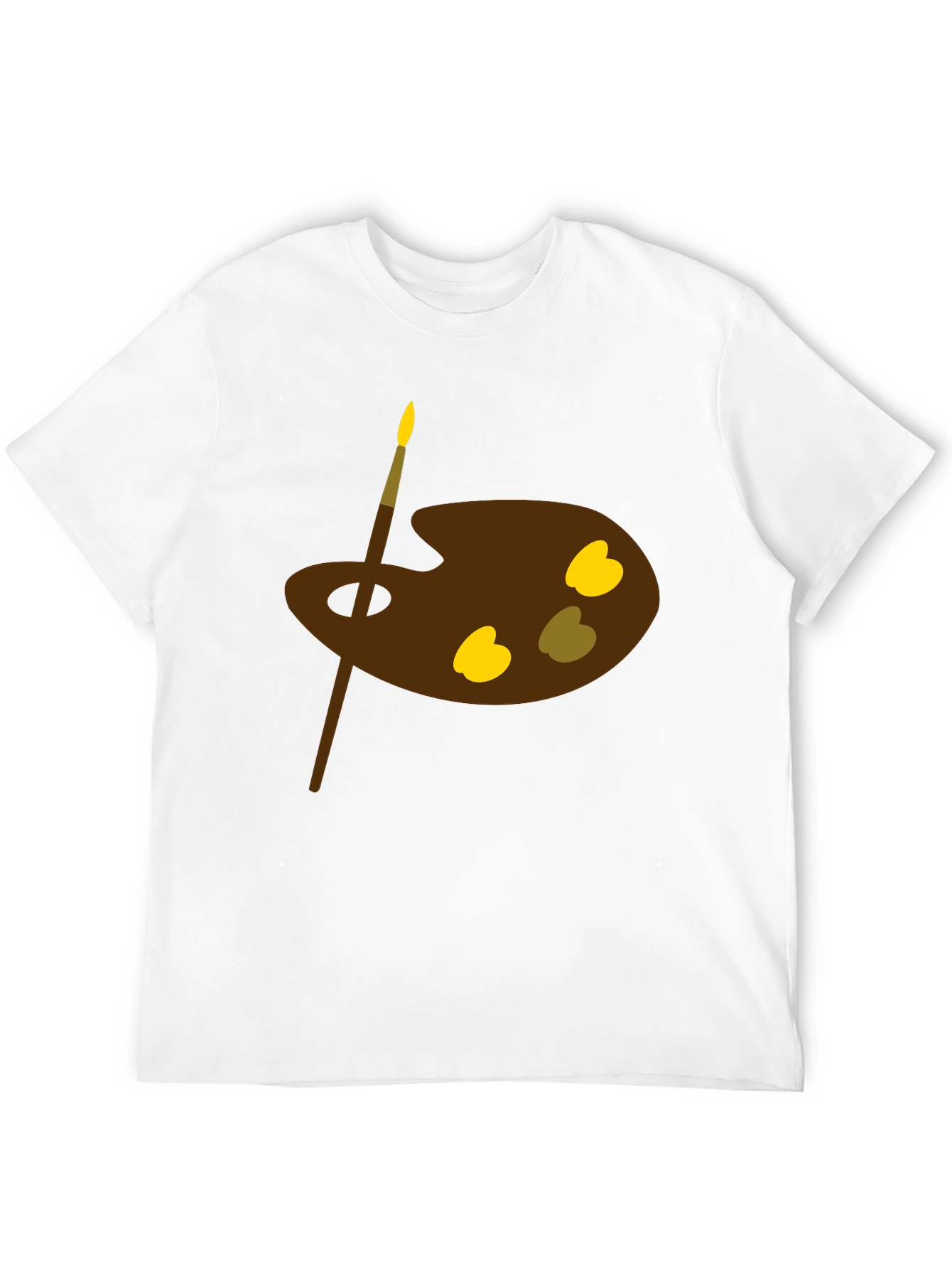 Artist Palette Graphic Tee - Classic Black Cotton Shirt