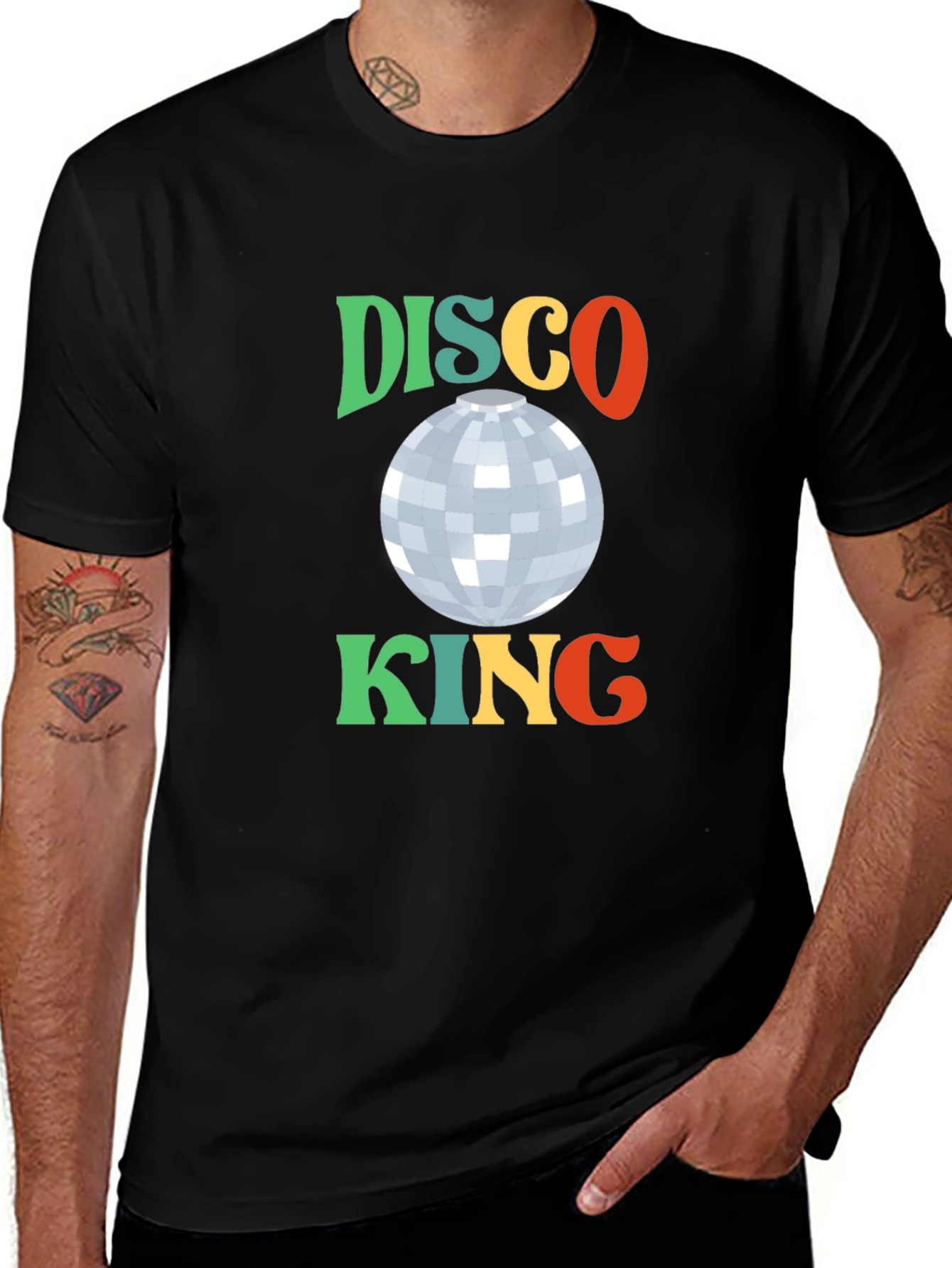 Retro Disco King Graphic T-Shirt