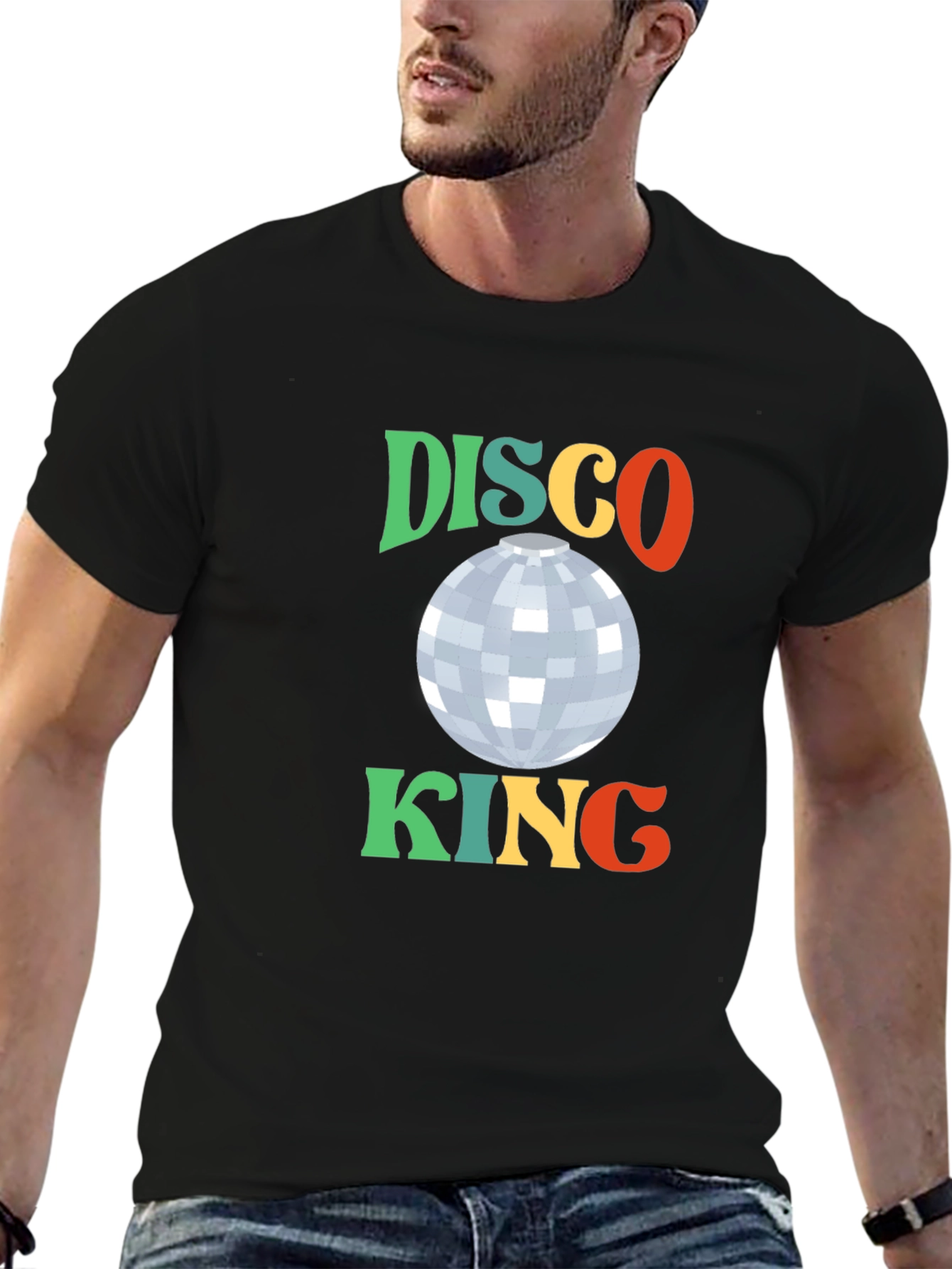 Retro Disco King Graphic T-Shirt