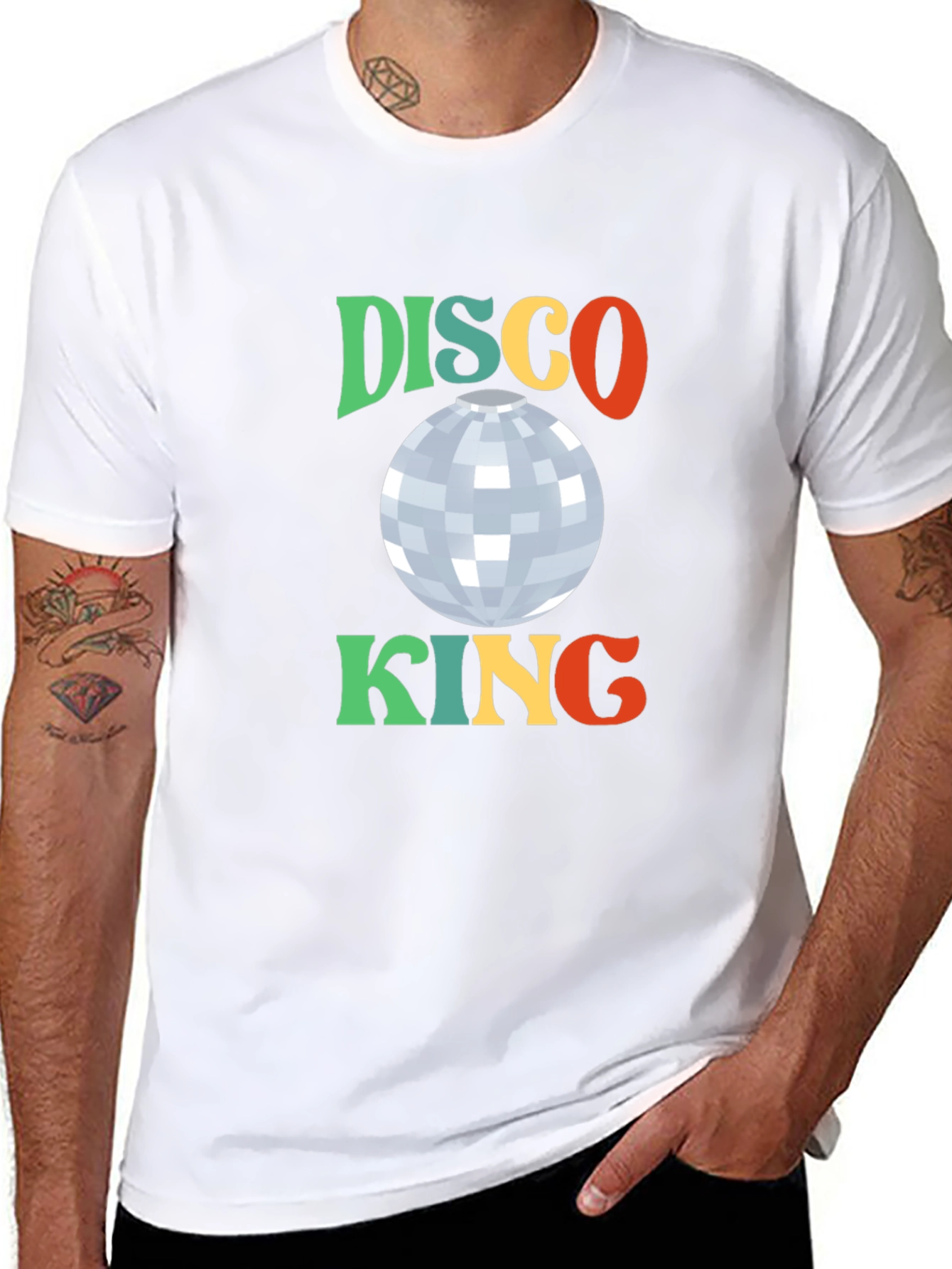 Retro Disco King Graphic T-Shirt