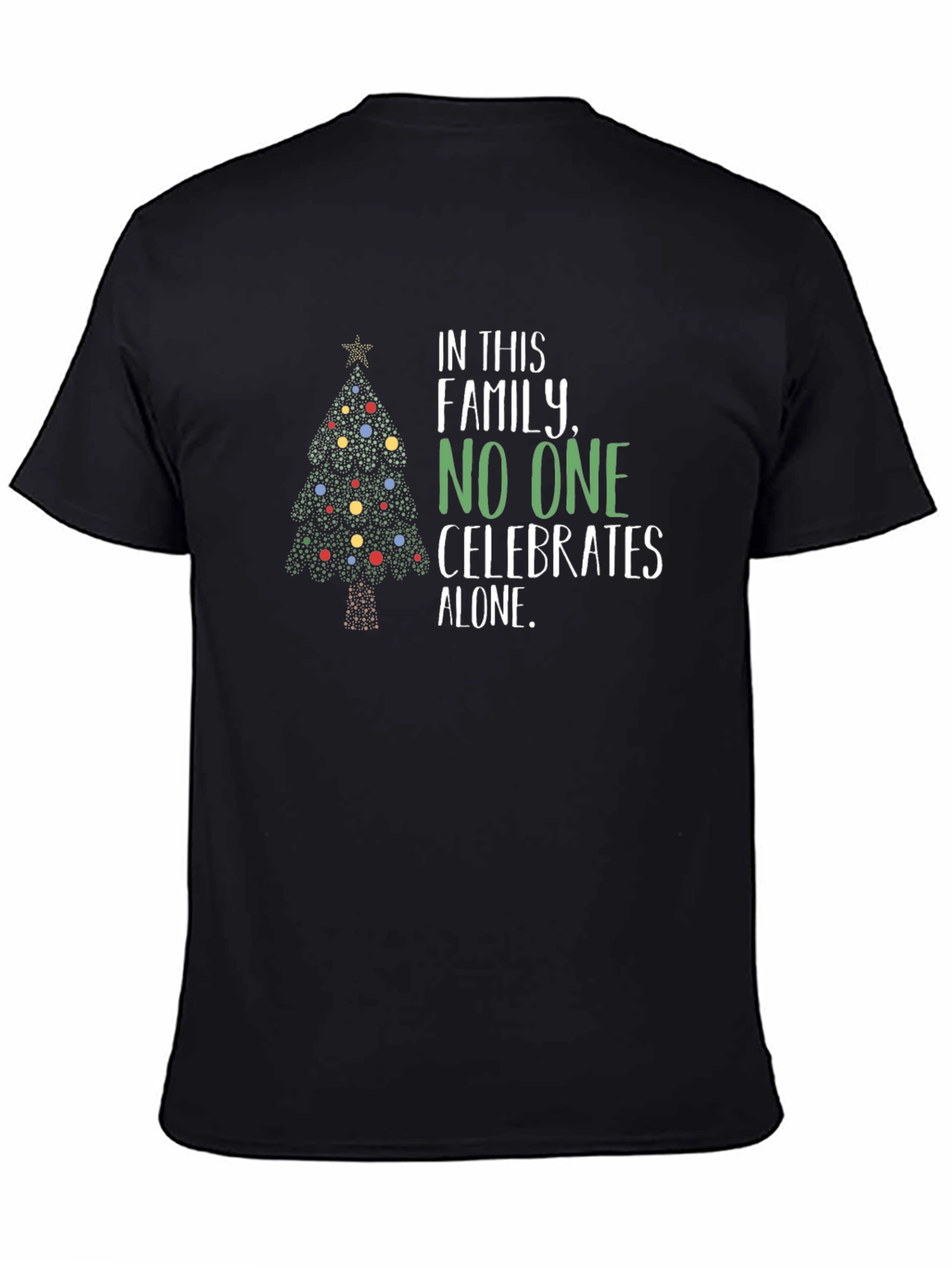 Christmas Family Matching T-Shirt - Celebrates Alone