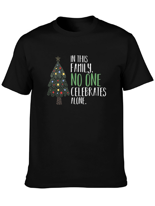 Christmas Family Matching T-Shirt - Celebrates Alone