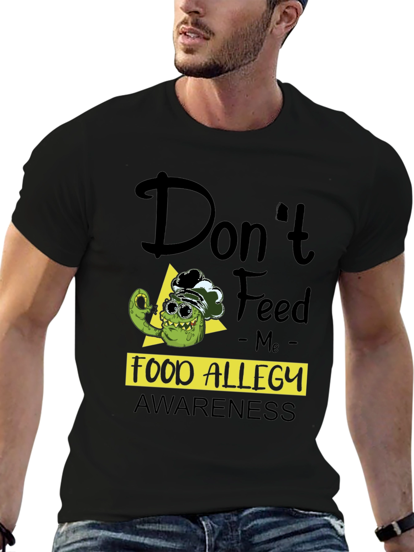 Food Allergy Awareness T-Shirt - Funny Pickle Chef
