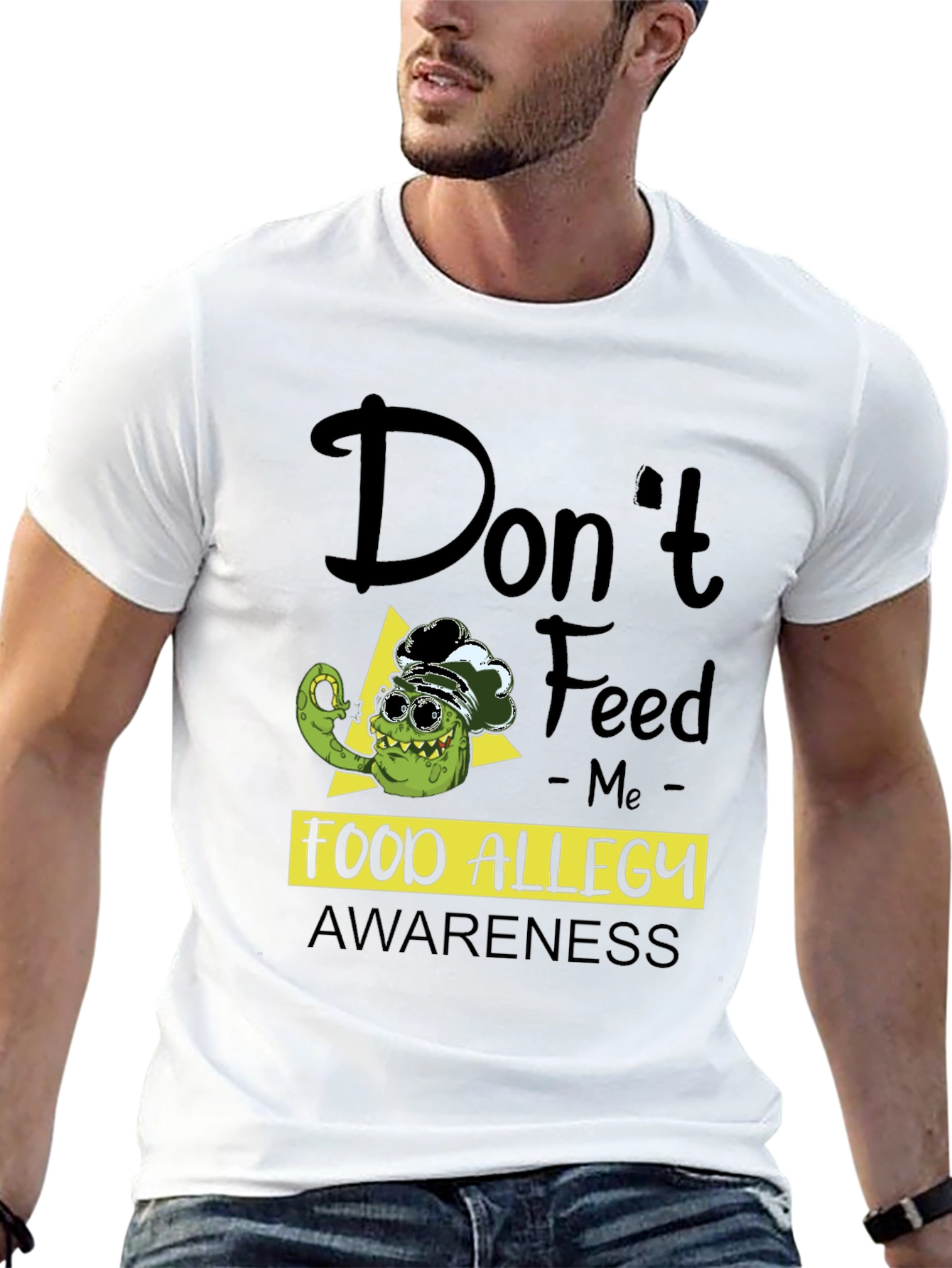 Food Allergy Awareness T-Shirt - Funny Pickle Chef