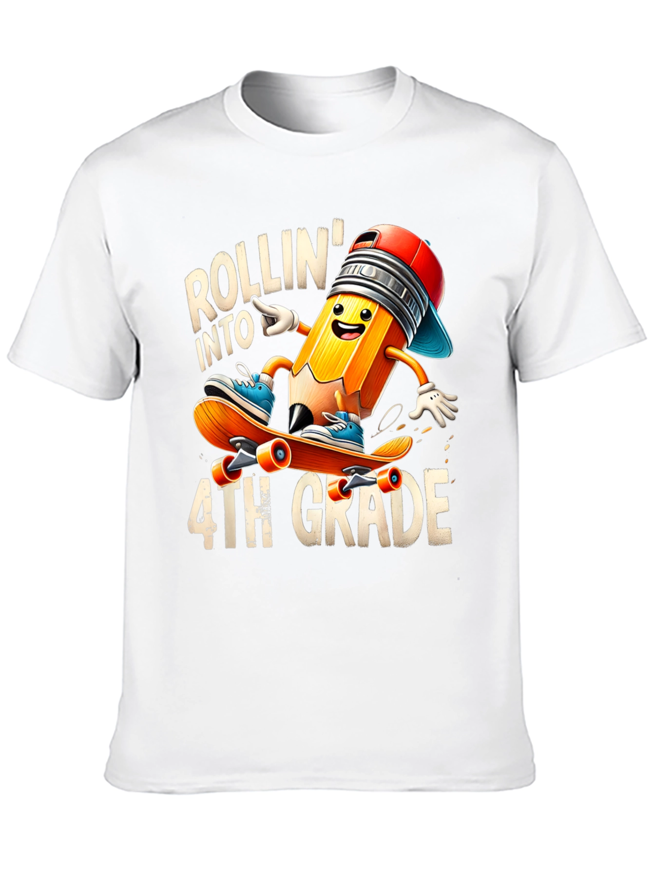 Rollin Into 4th Grade T-Shirt