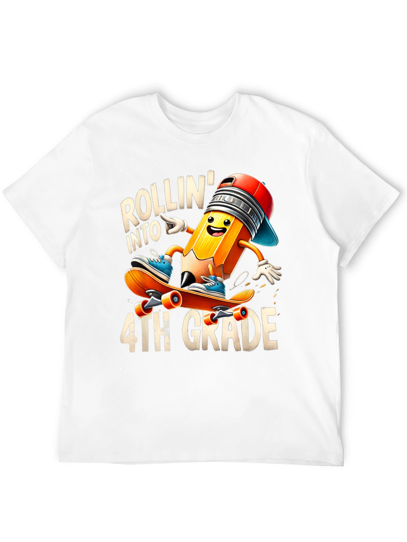 Rollin Into 4th Grade T-Shirt