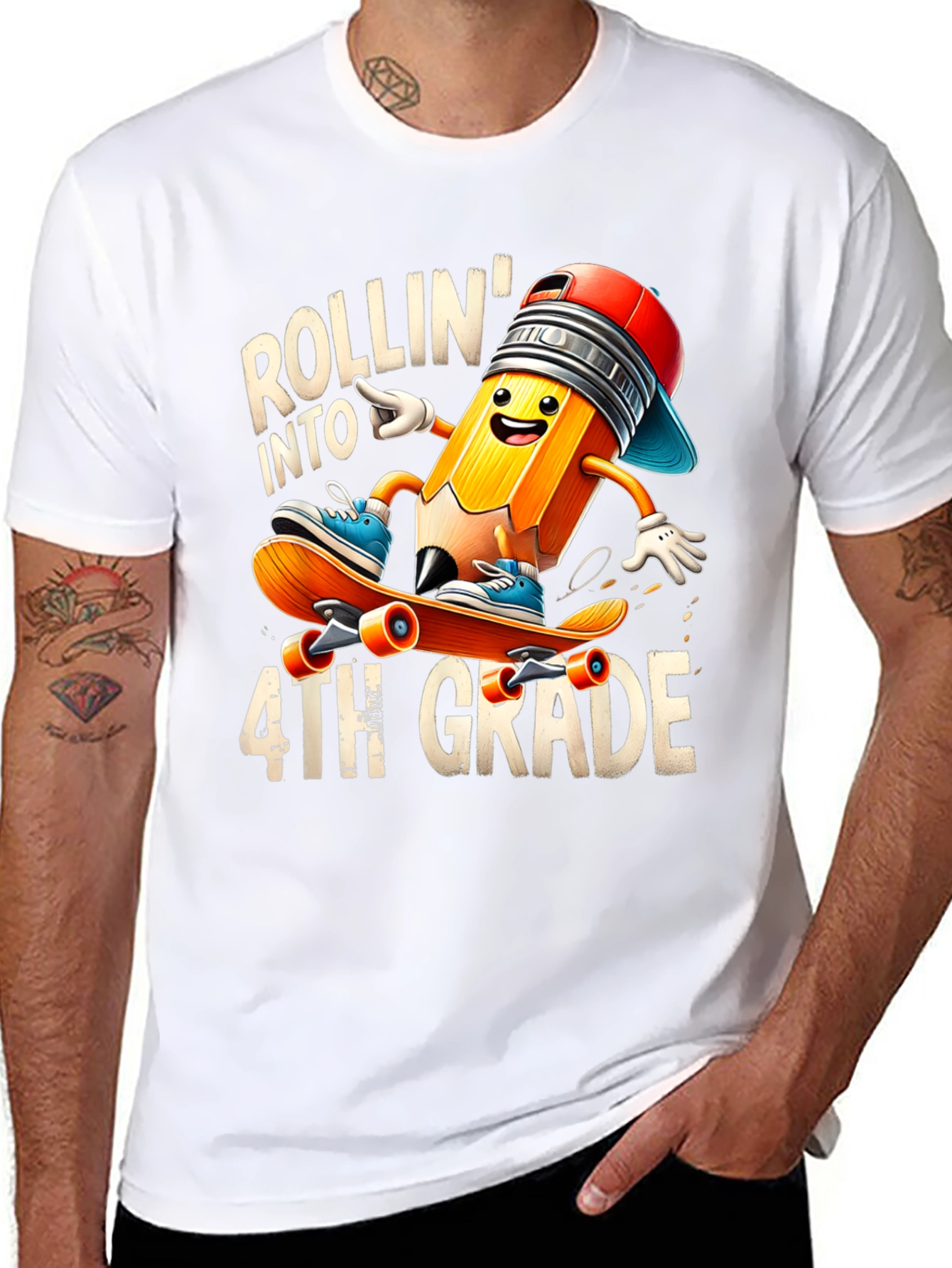 Rollin Into 4th Grade T-Shirt