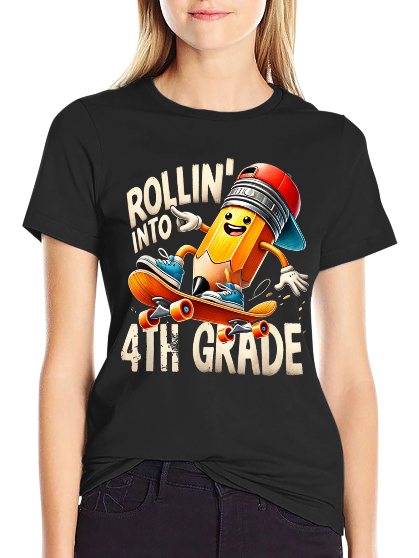 Rollin Into 4th Grade T-Shirt