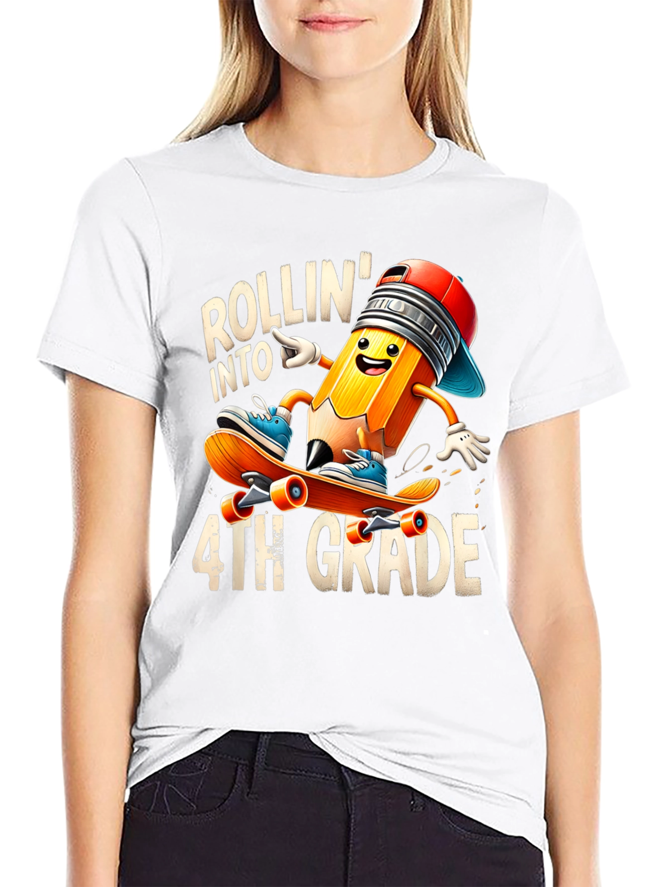 Rollin Into 4th Grade T-Shirt