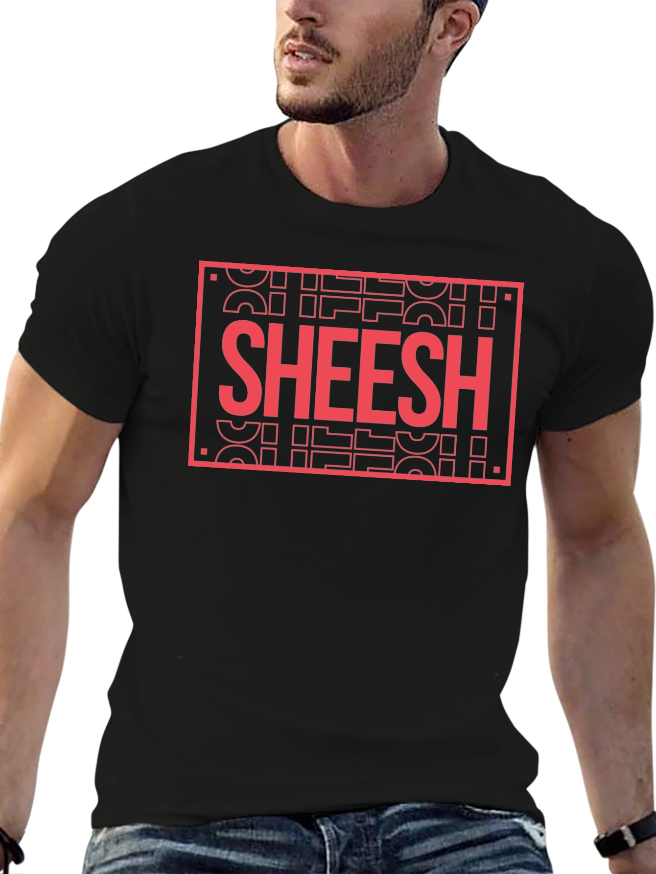 Sheesh Graphic Tee - Trendy Casual Style