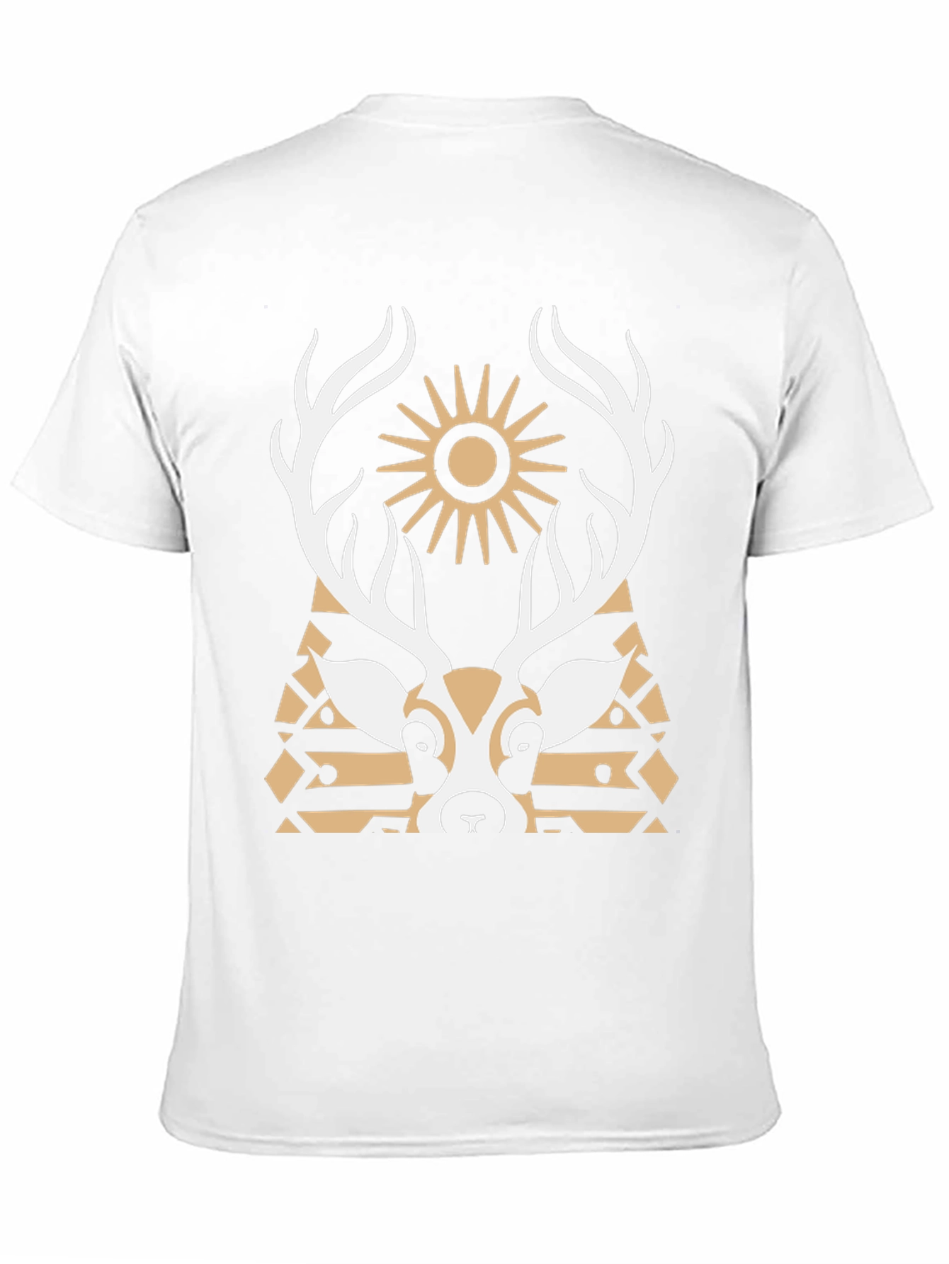 Deer Graphic Black T-Shirt - Unique Design