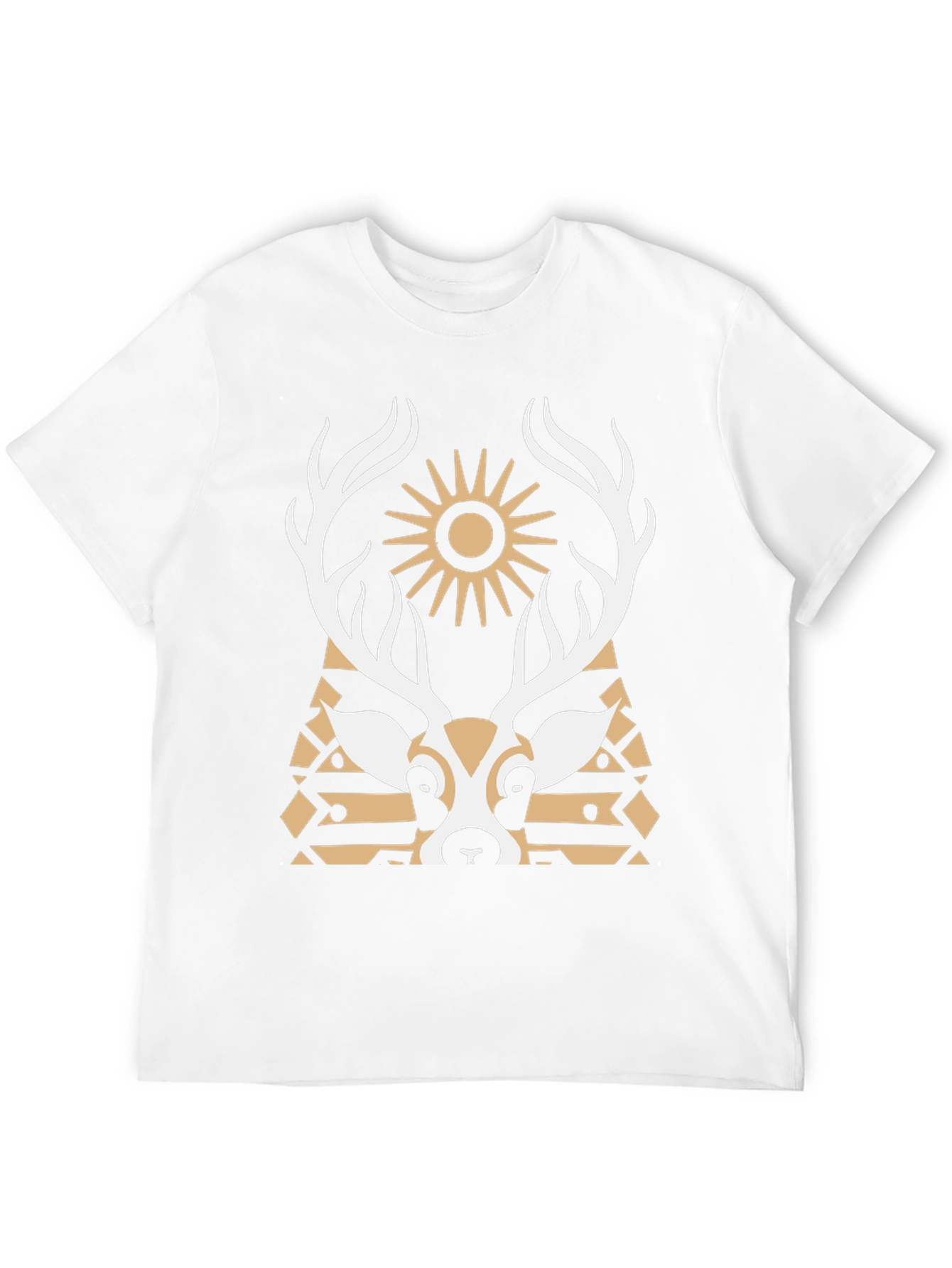 Deer Graphic Black T-Shirt - Unique Design