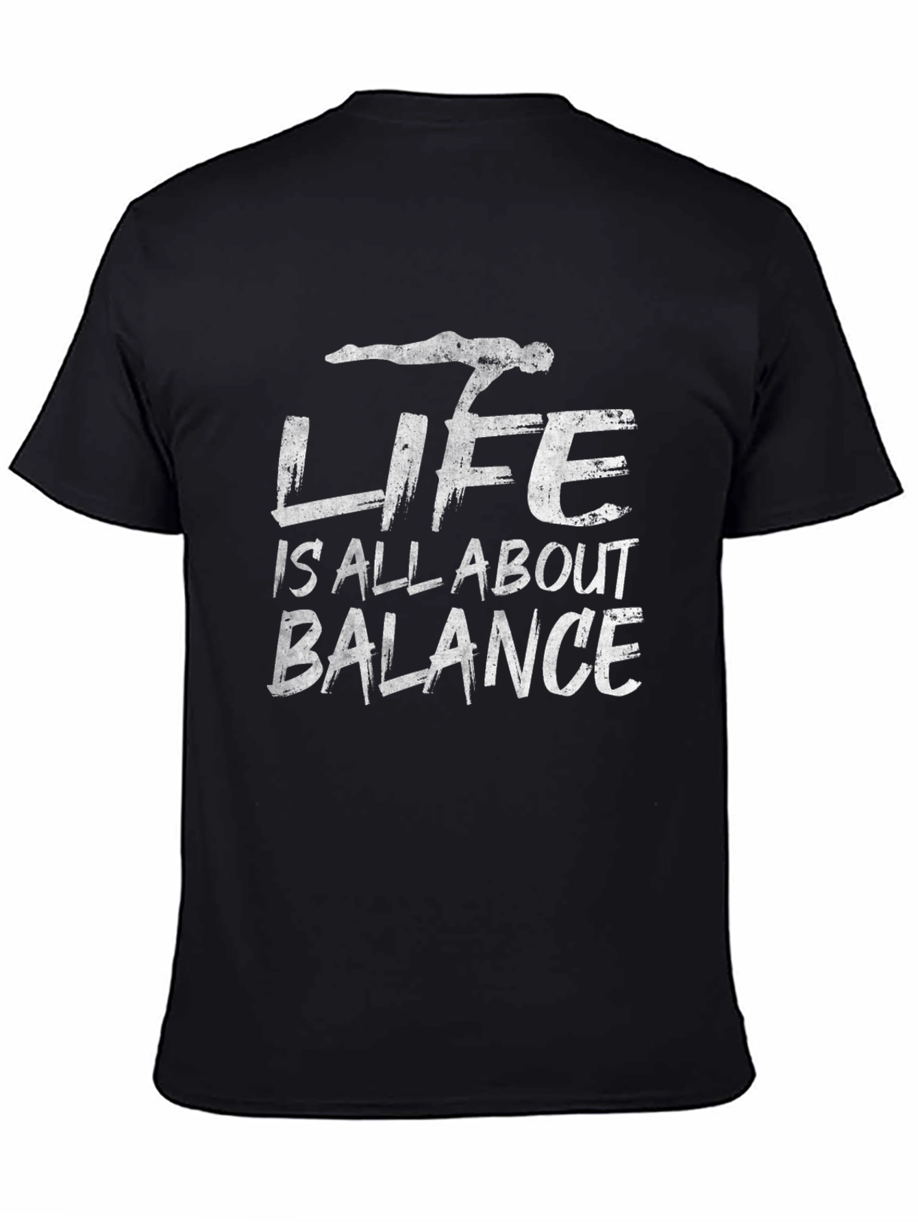 Life is All About Balance Black T-Shirt