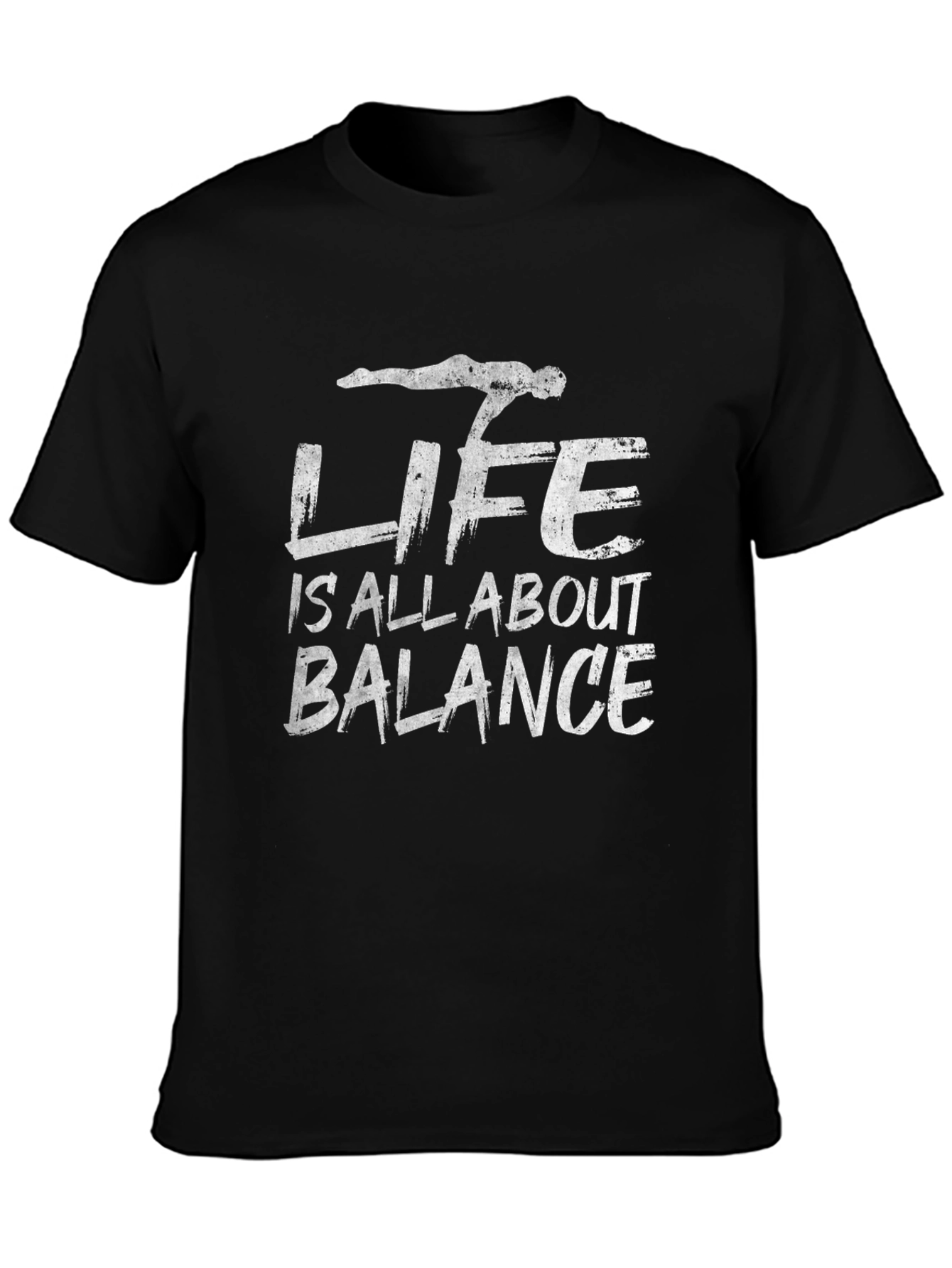 Life is All About Balance Black T-Shirt