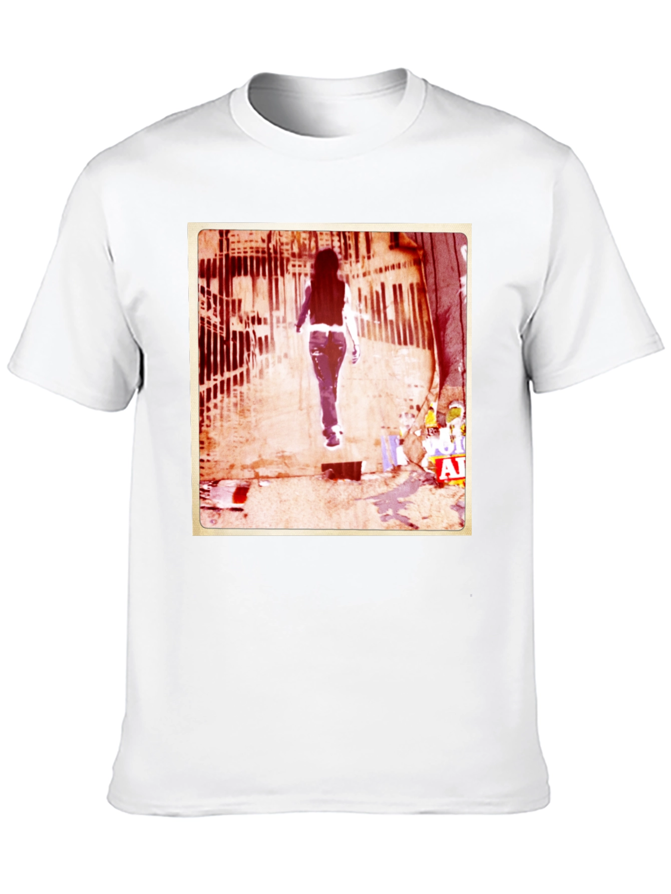 Urban Graffiti Style Black Graphic T-Shirt