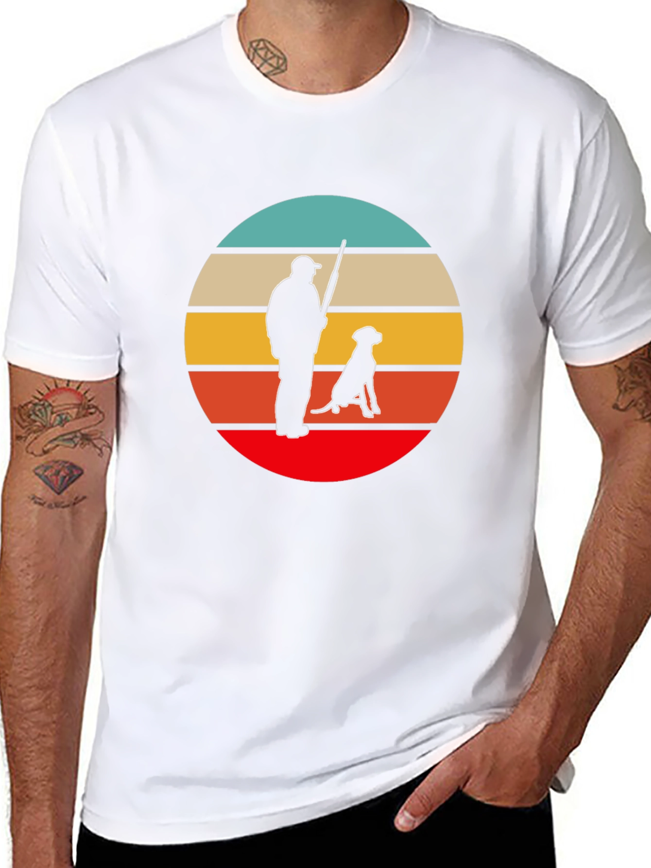 Retro Hunter & Dog Tee