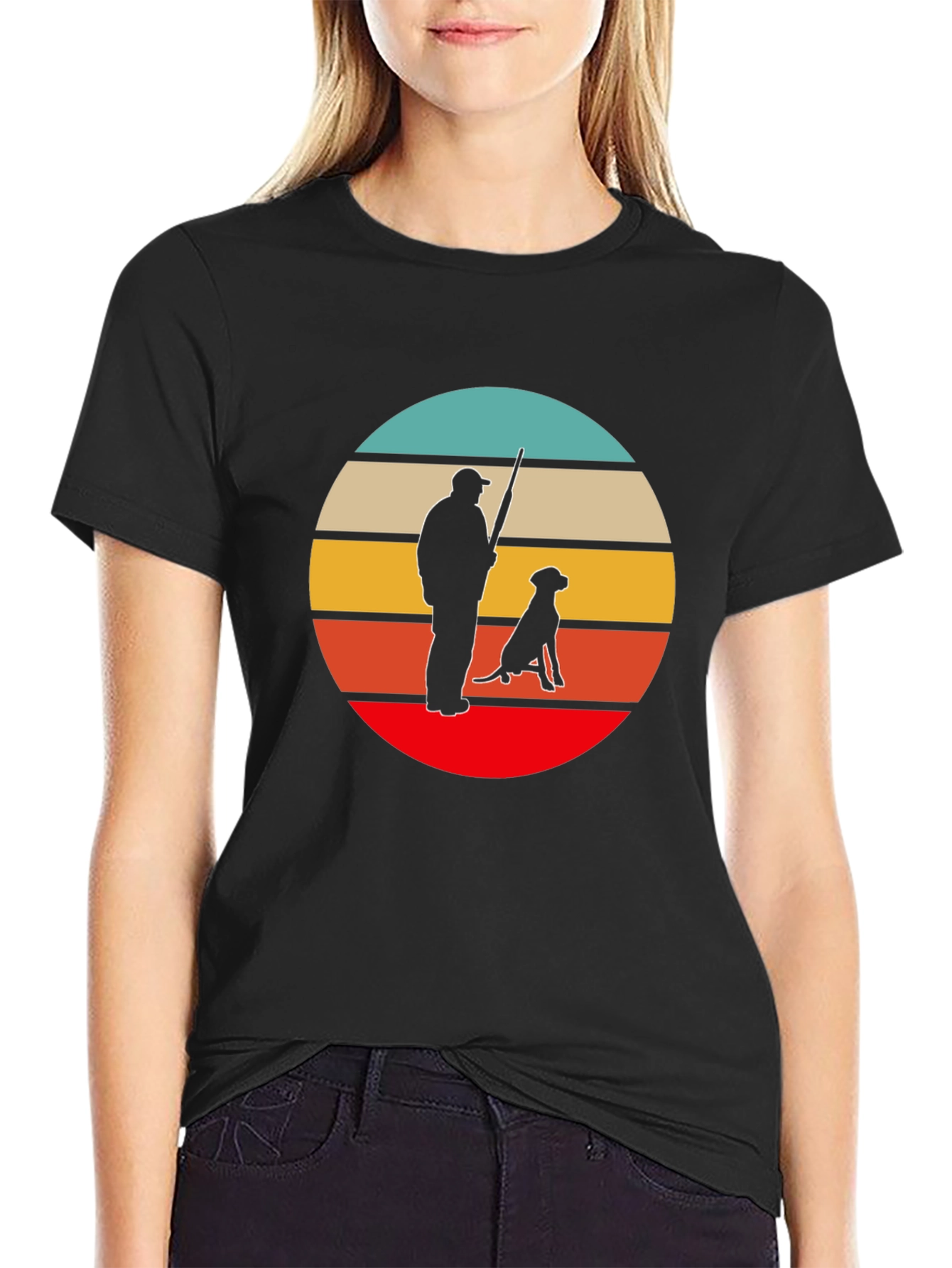 Retro Hunter & Dog Tee