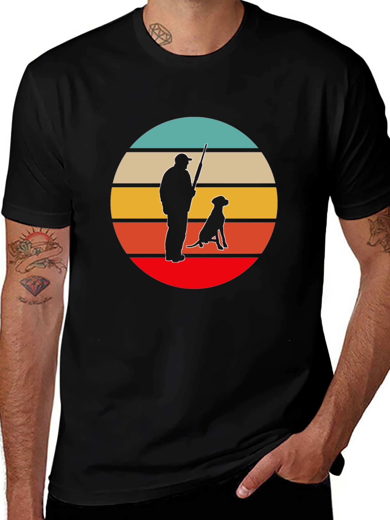Retro Hunter & Dog Tee