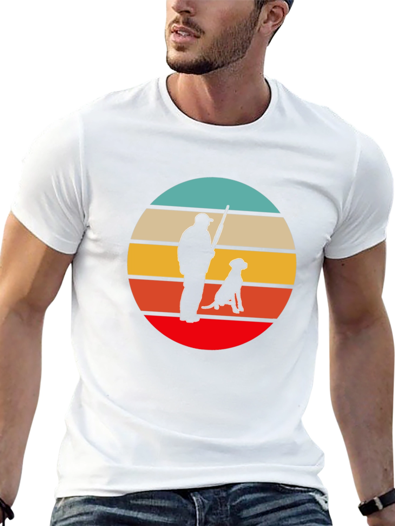 Retro Hunter & Dog Tee