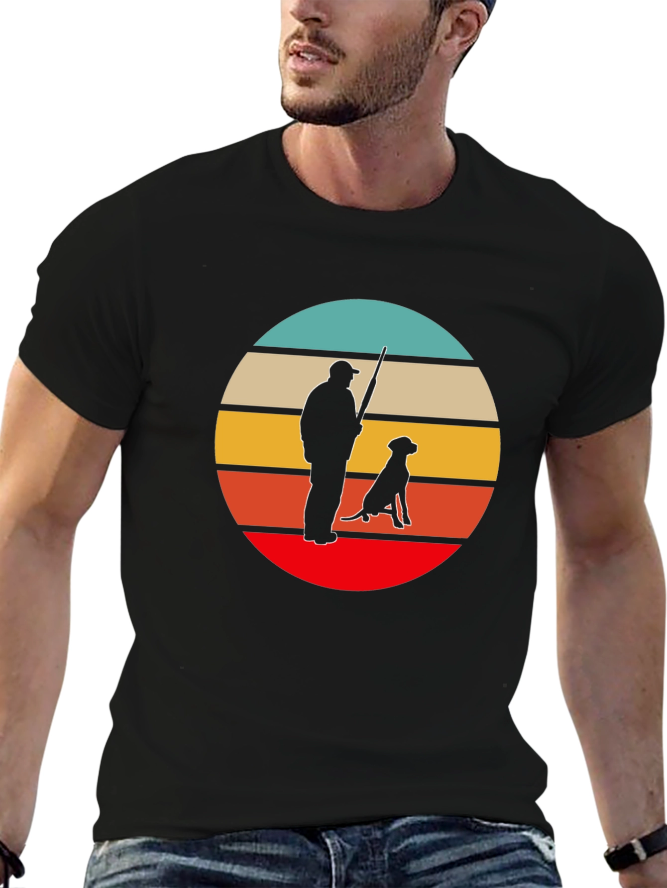 Retro Hunter & Dog Tee