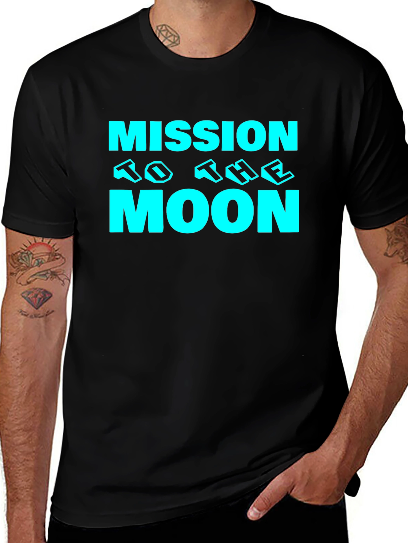 Mission To The Moon Graphic T-Shirt