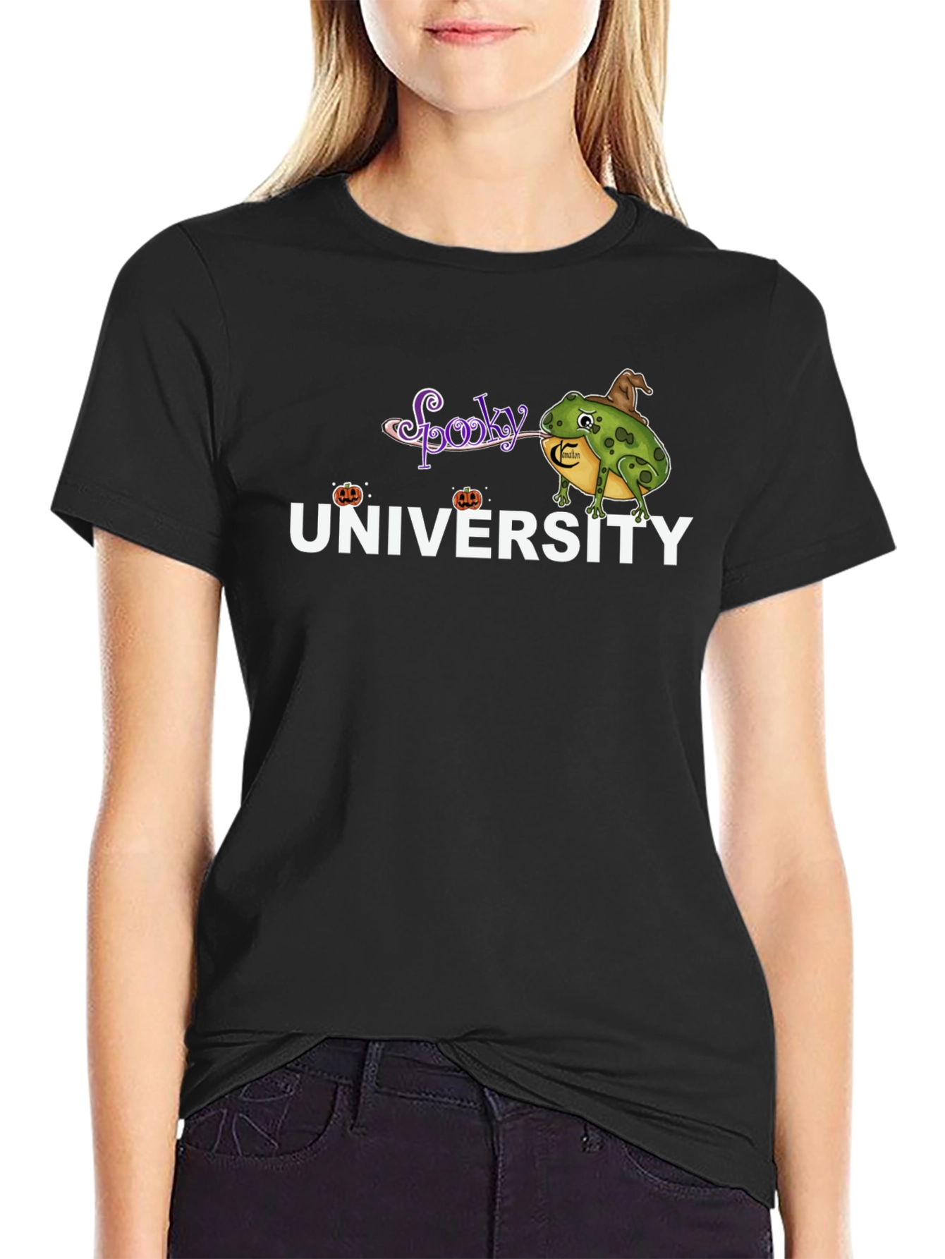 Spooky University Halloween Frog T-Shirt