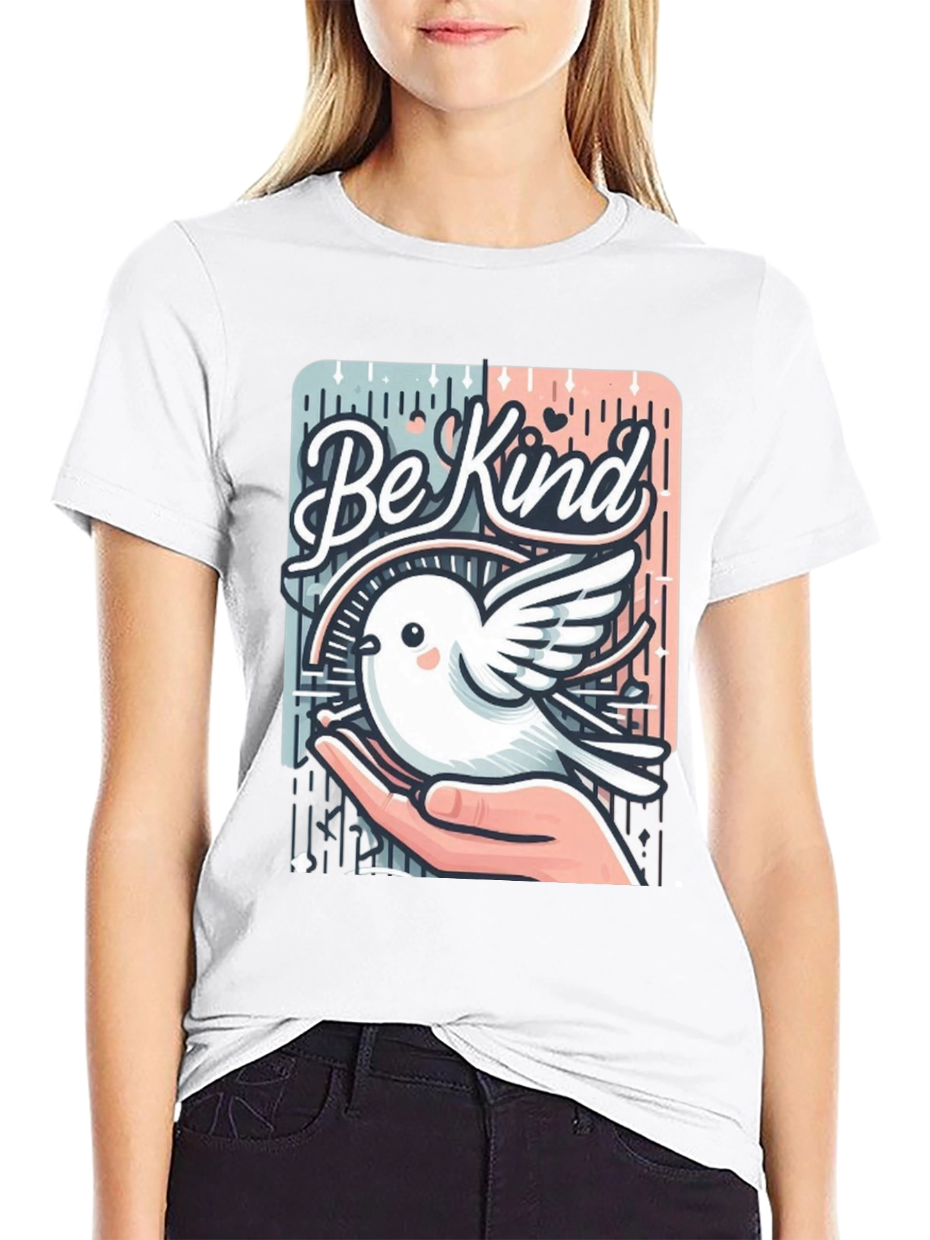 Be Kind Bird Graphic T-Shirt