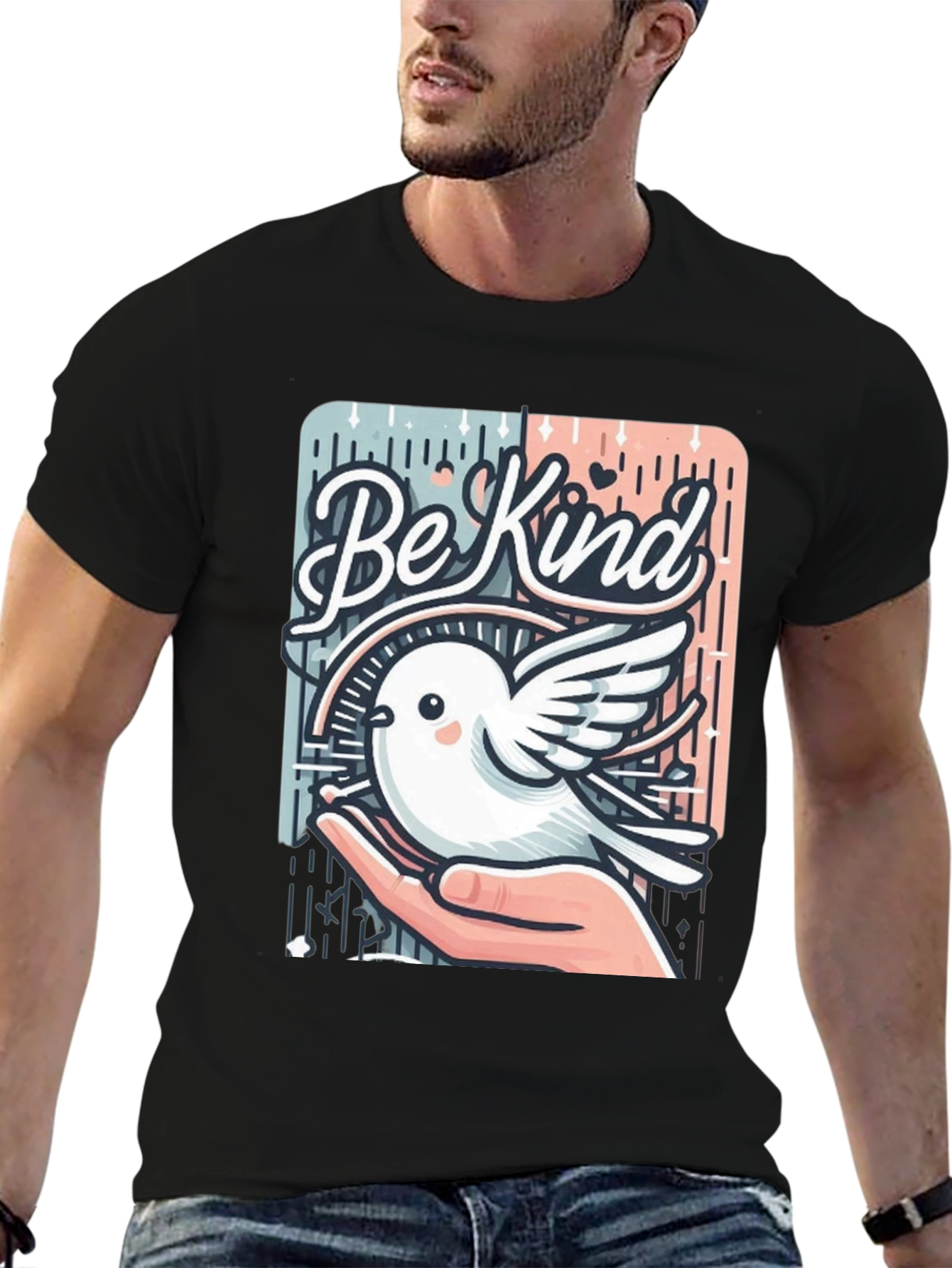 Be Kind Bird Graphic T-Shirt